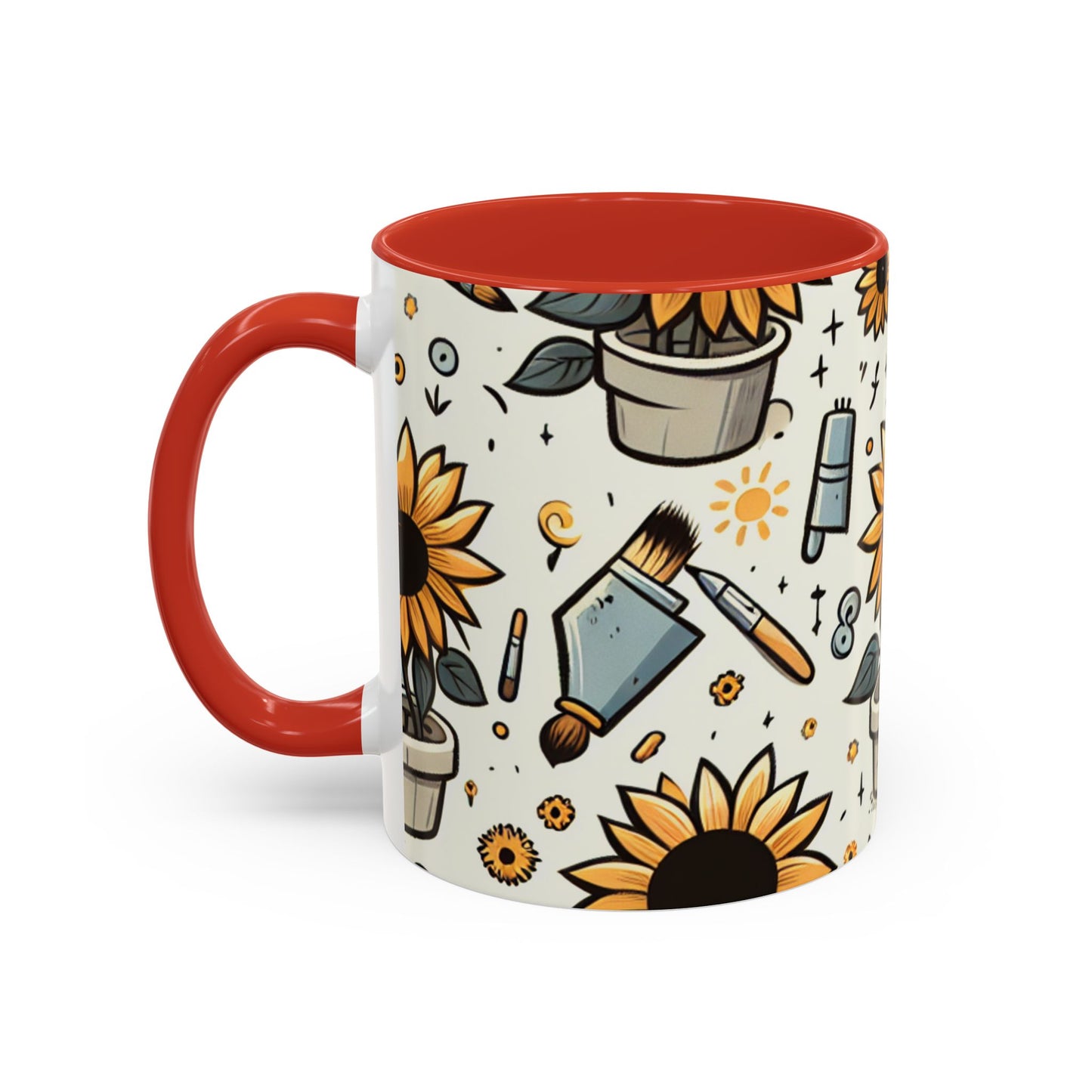 Sunflower Artistry Essence Pattern - Mugs