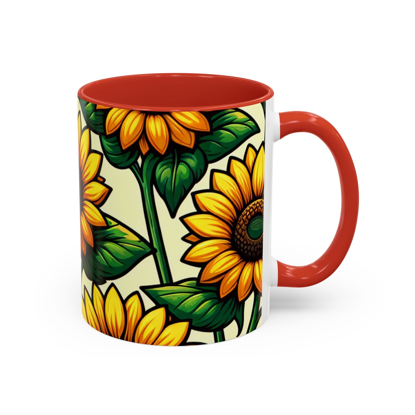 Golden Helianthus Haven - Mugs