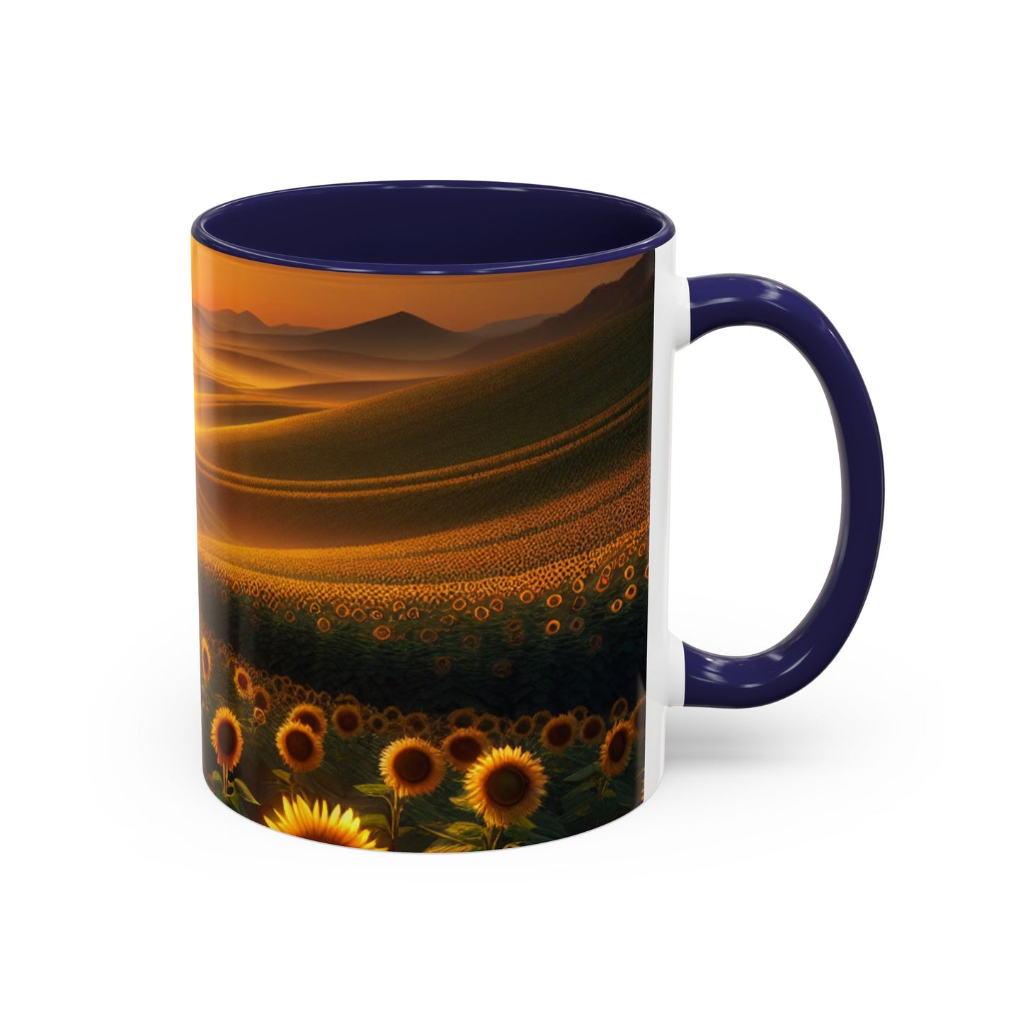 Amber Radiance Sunflower Valleys - Mugs