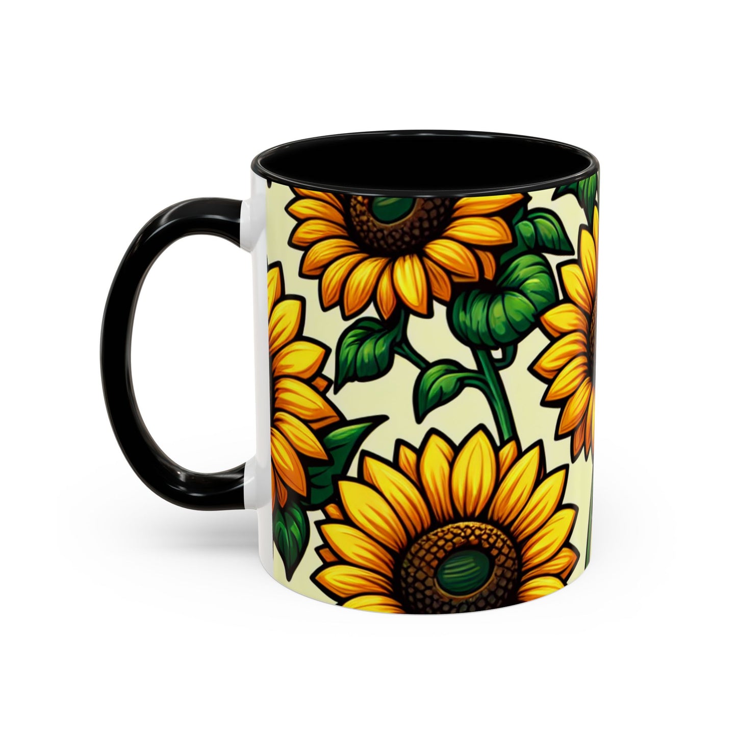 Golden Helianthus Haven - Mugs