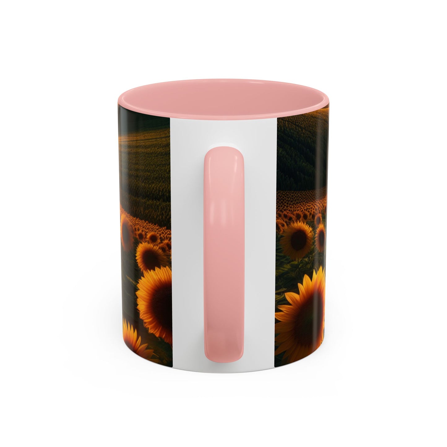 Sunset Serenity in Sunflower Valleys - Mugs
