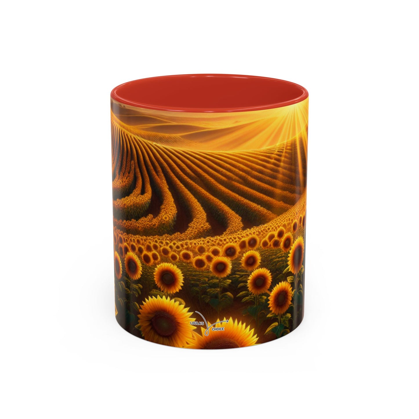 Amber Radiance Sunflower Fields - Mugs