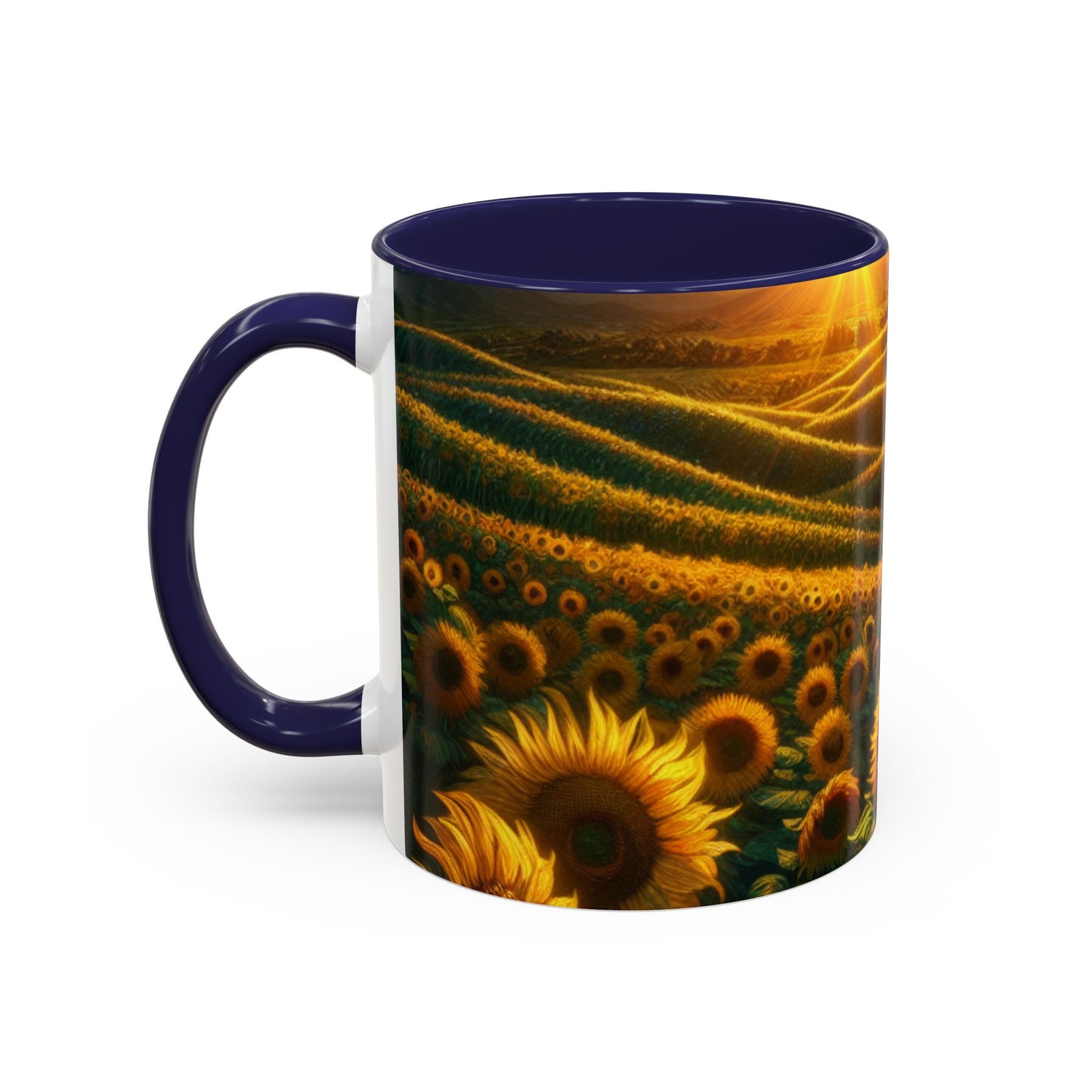 Sunrise Helianthus Waves - Mugs