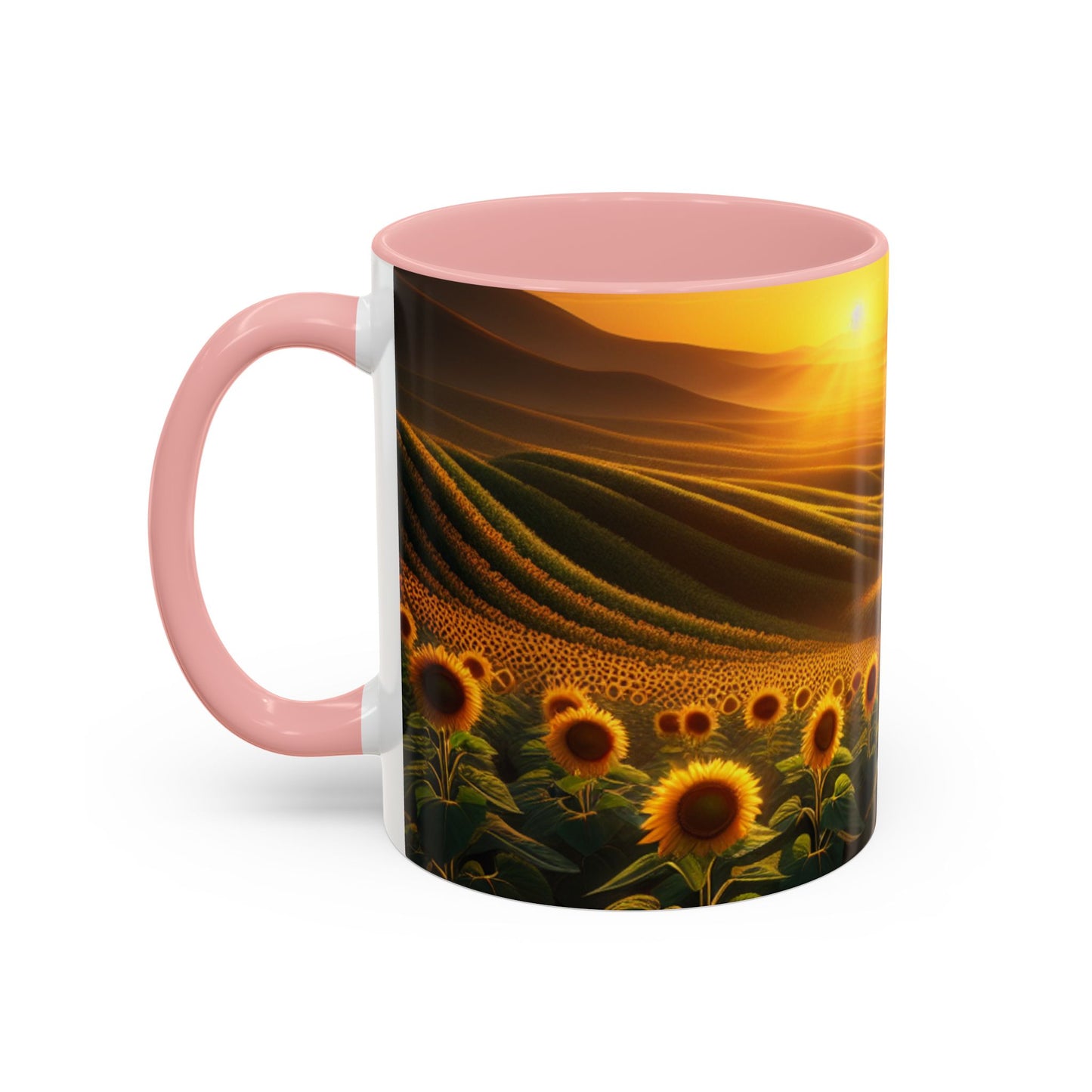 Amber Radiance Sunflower Valleys - Mugs