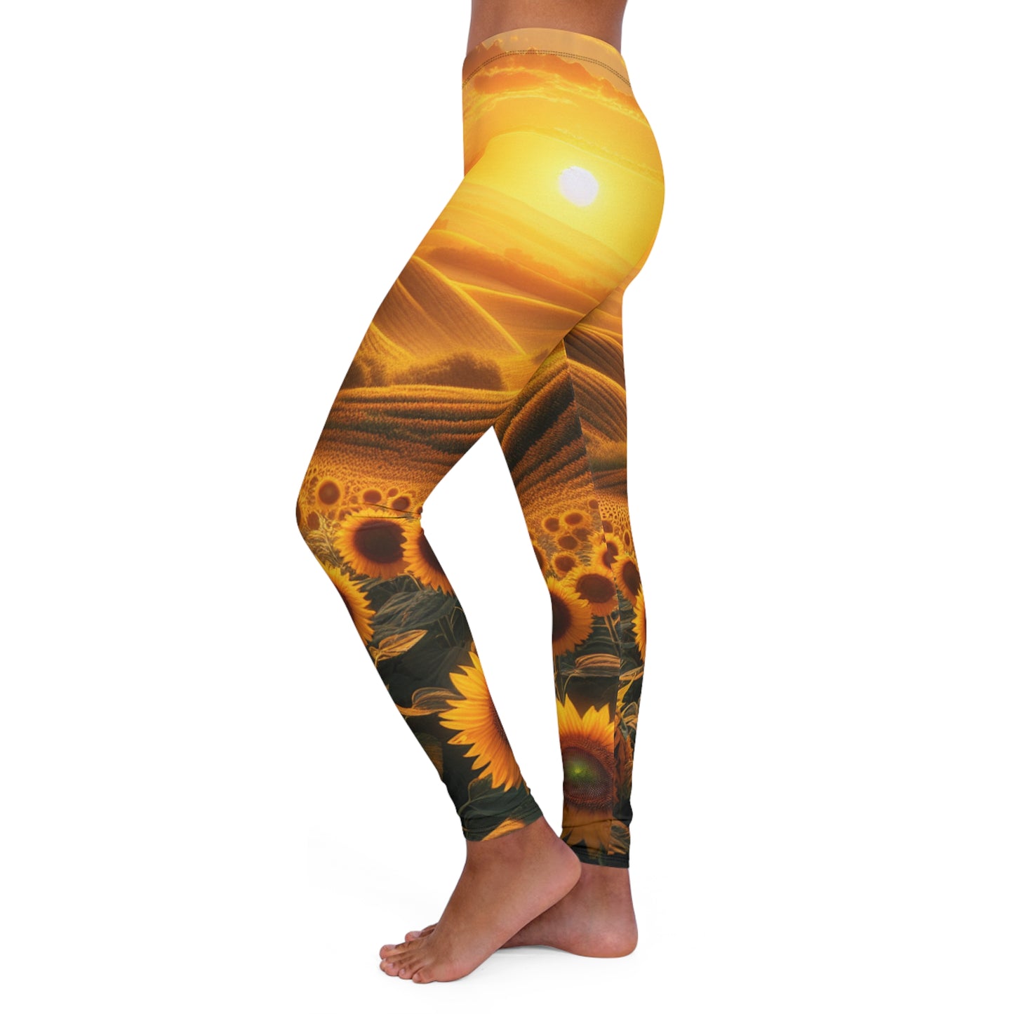 Amber Waves of Bloom - Leggings