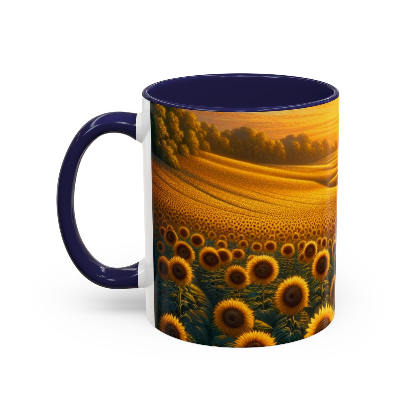 Sunset Sunflower Serenade Pattern - Mugs