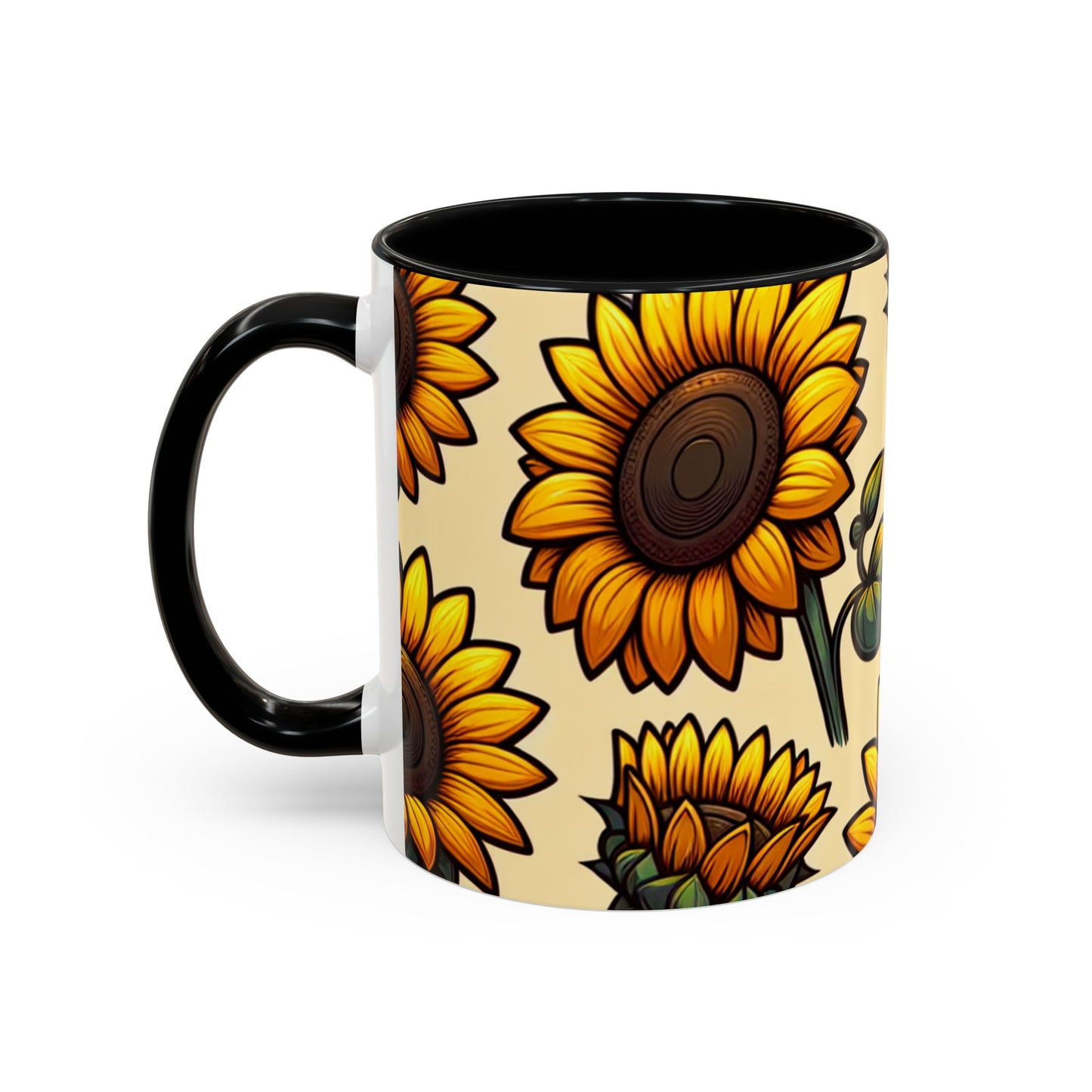 Golden Harvest Sunflower Elegance - Mugs