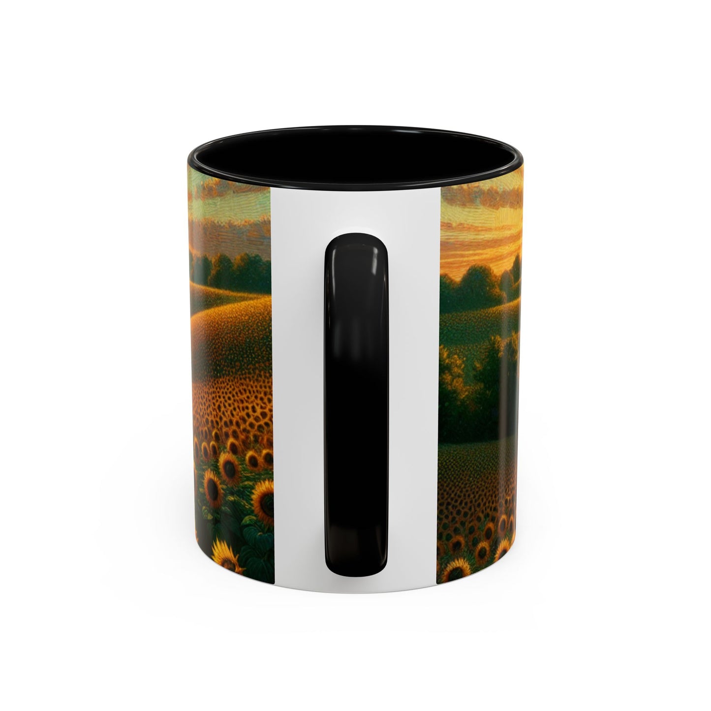 Sunset Harmony Sunflower Fields - Mugs