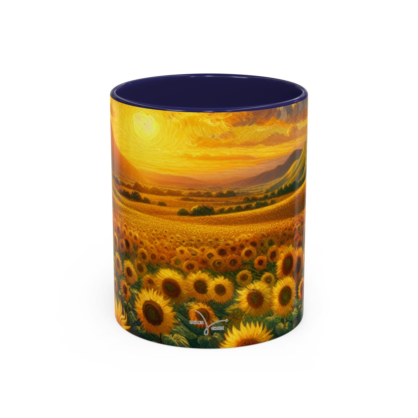 Sunflower Radiance Swirl - Mugs
