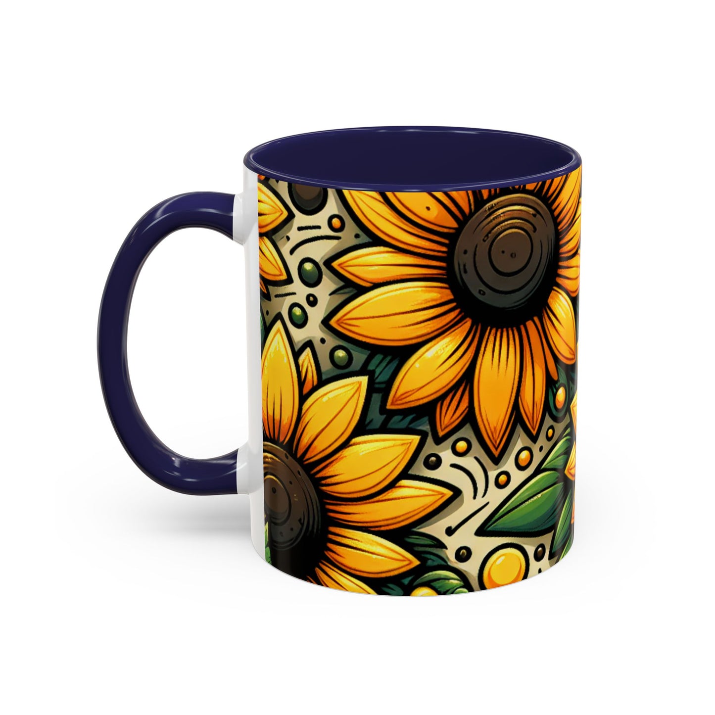 Sunflower Radiance Tapestry - Mugs
