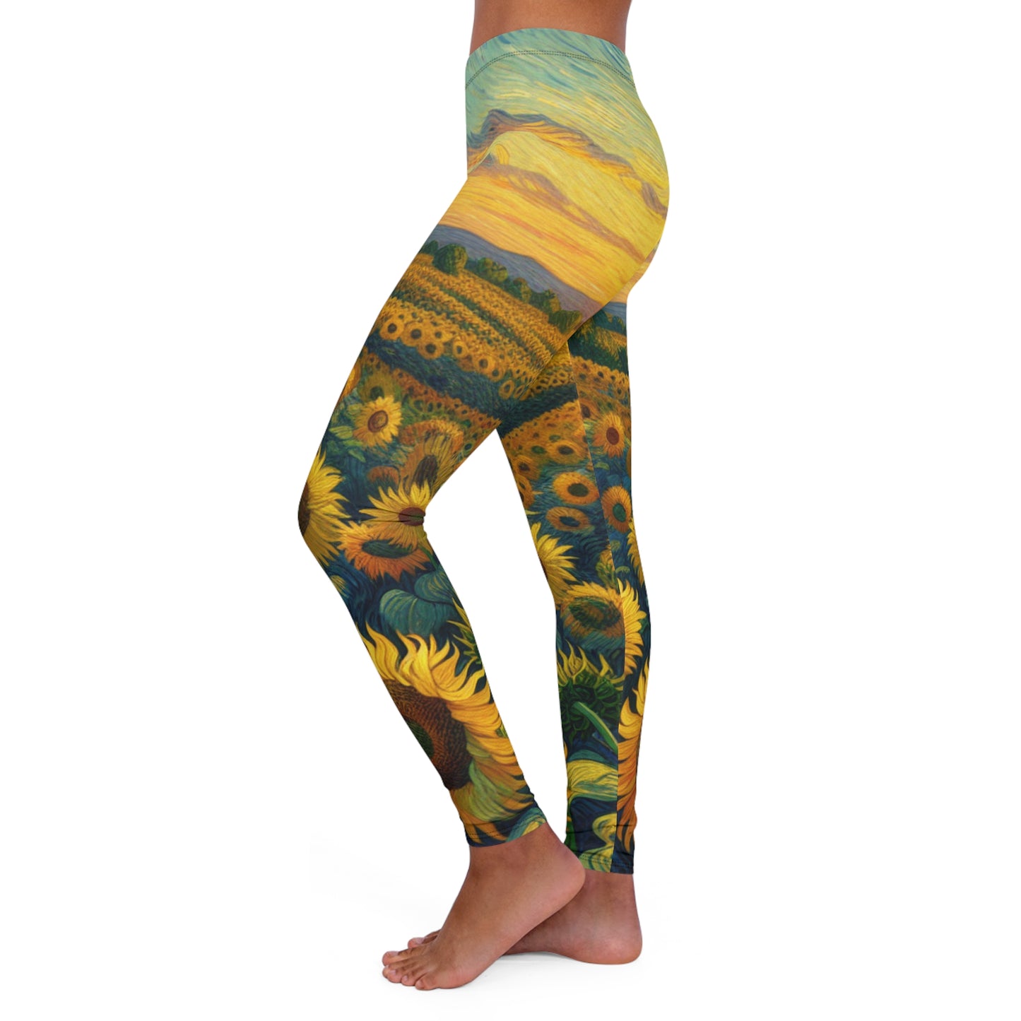 Golden Heliotrope Dreamscape - Leggings