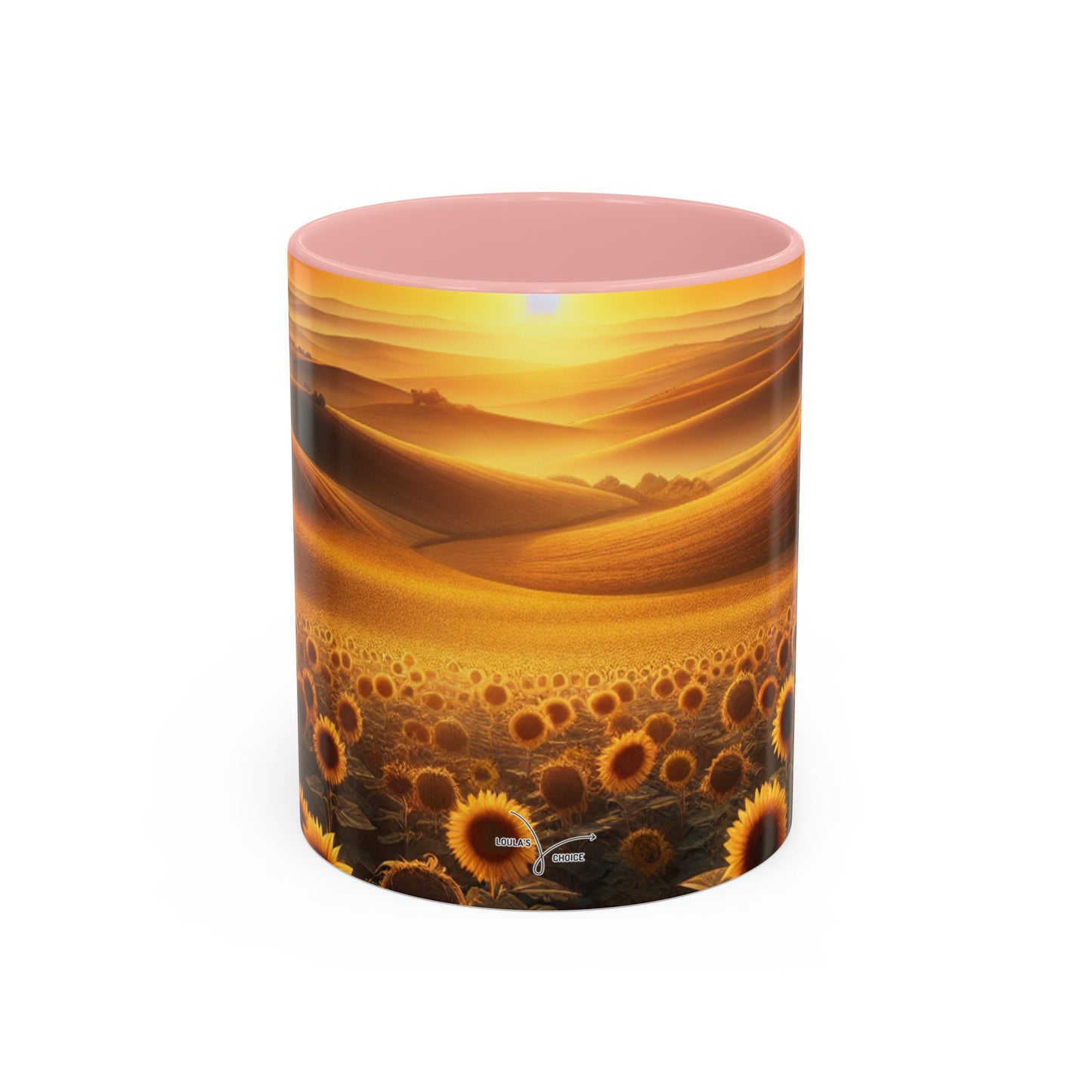 Amber Radiance Sunflower Fields - Mugs