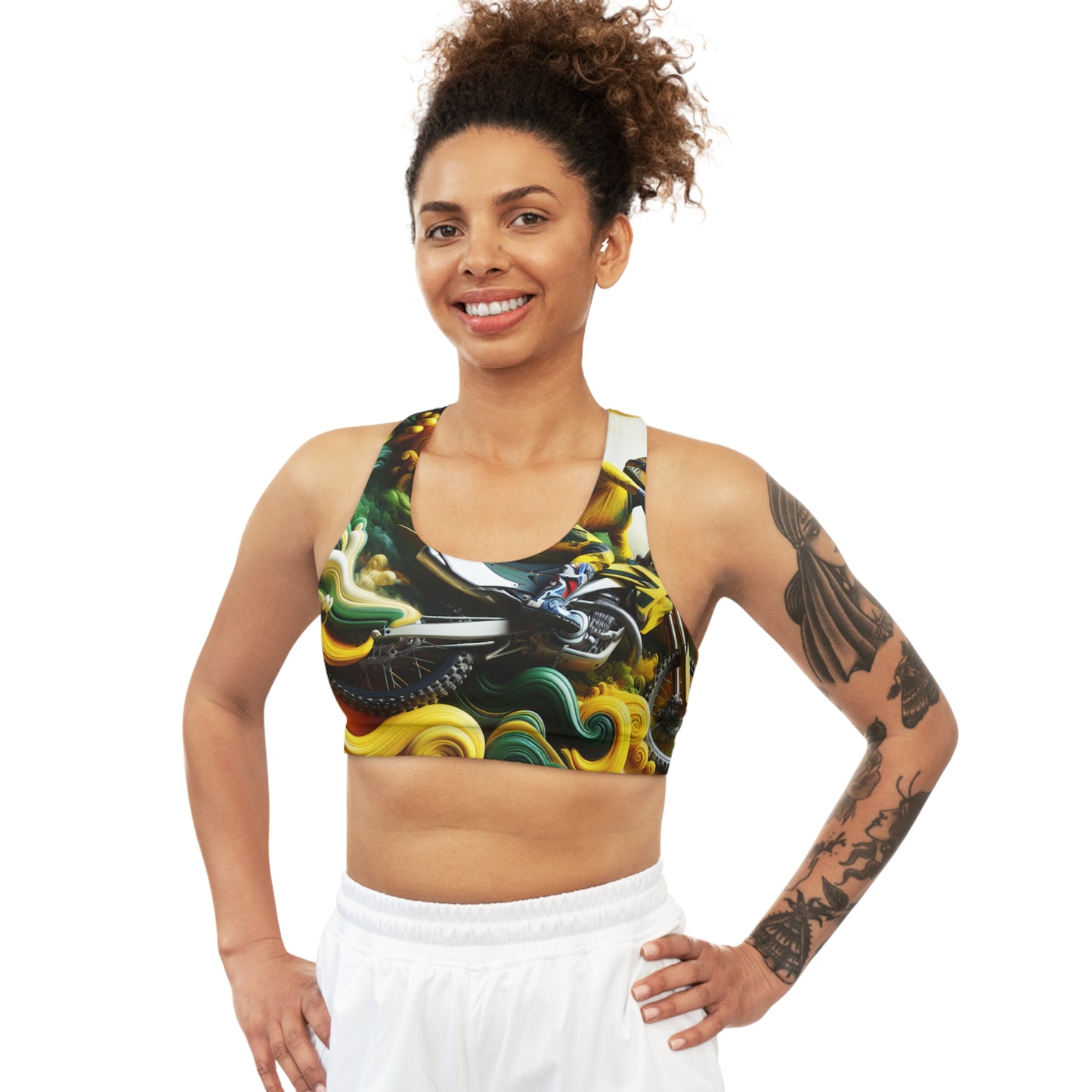 Moto Swirl Fantasy - Sports Bra