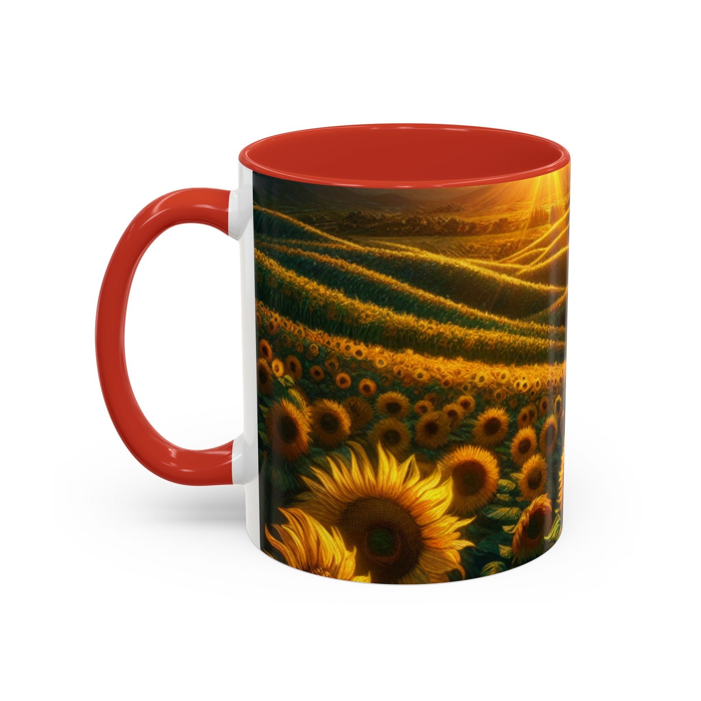 Sunrise Helianthus Waves - Mugs