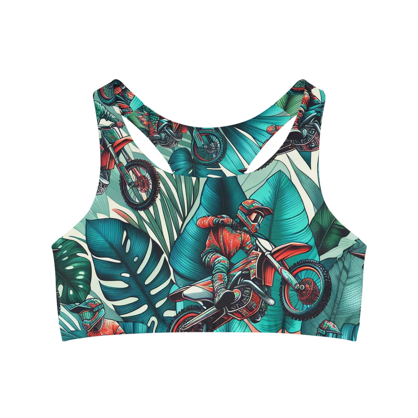 Tropical Moto Crosswind - Sports Bra
