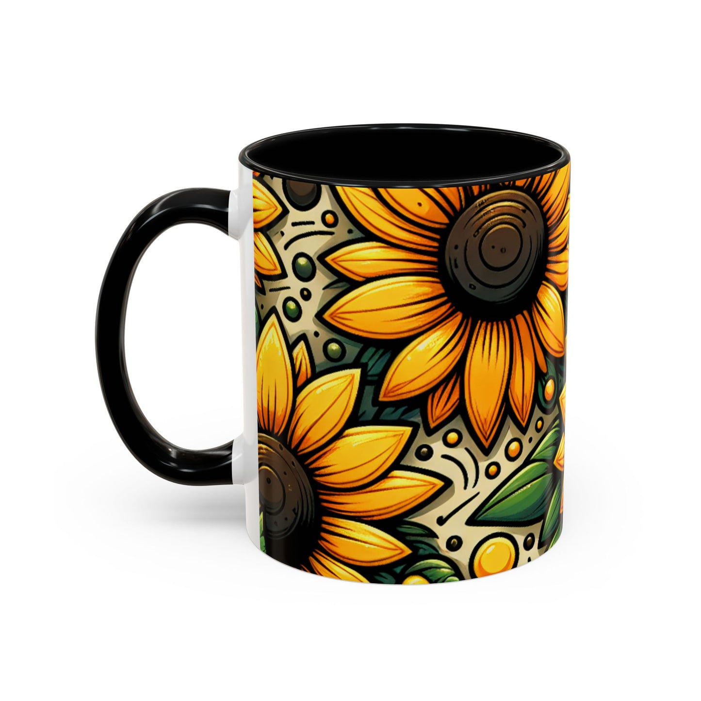 Sunflower Radiance Tapestry - Mugs
