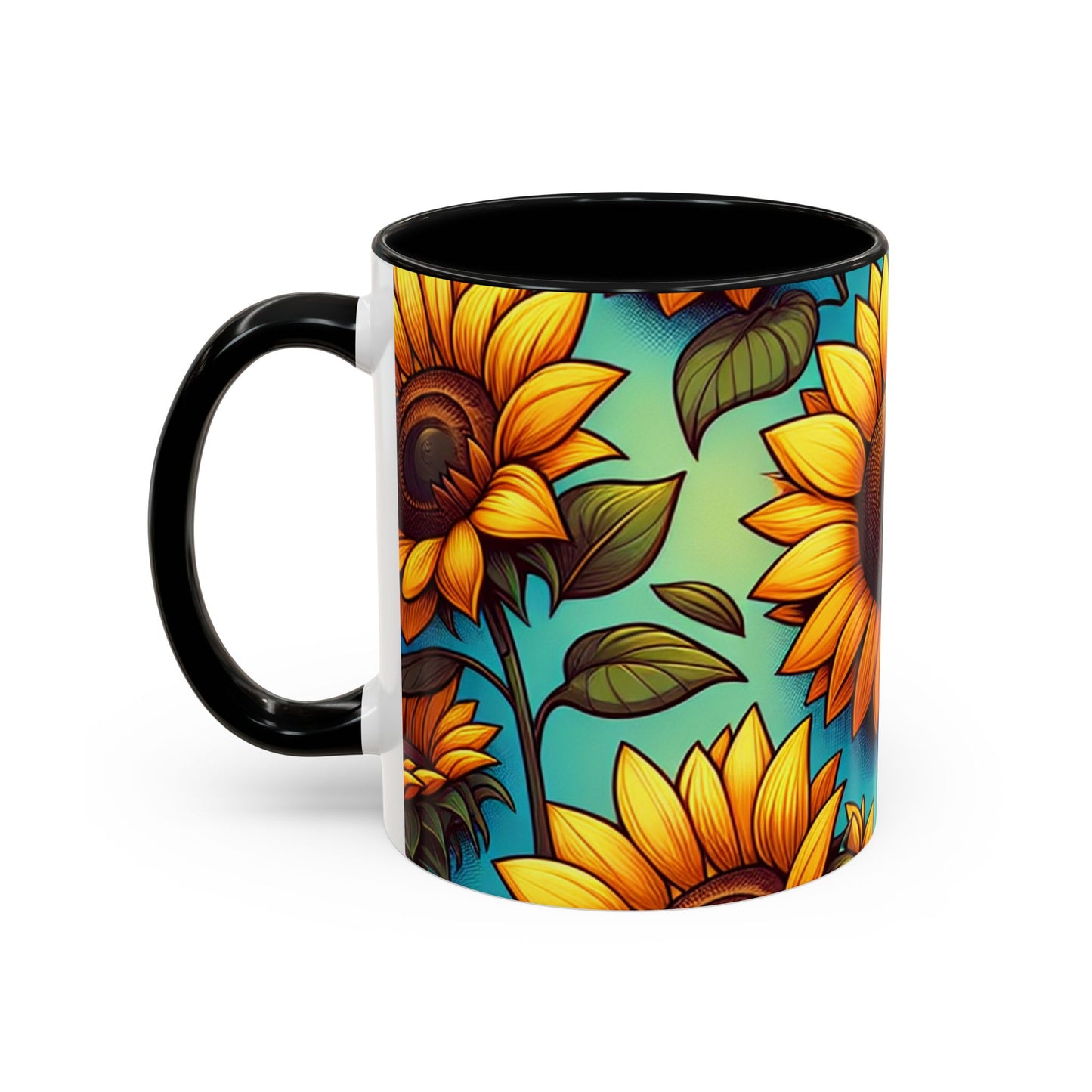 Sunlit Sunflower Bliss - Mugs