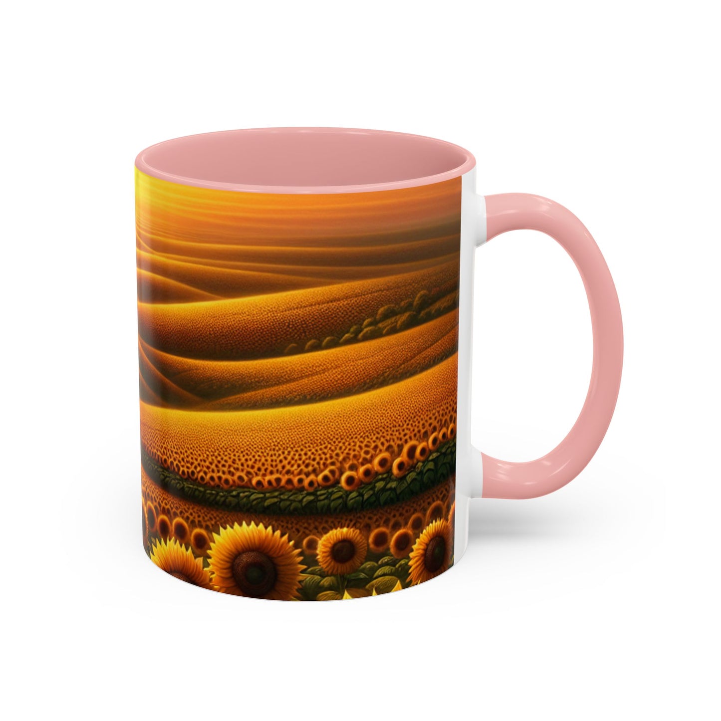 Amber Horizon Sunflower Waves - Mugs