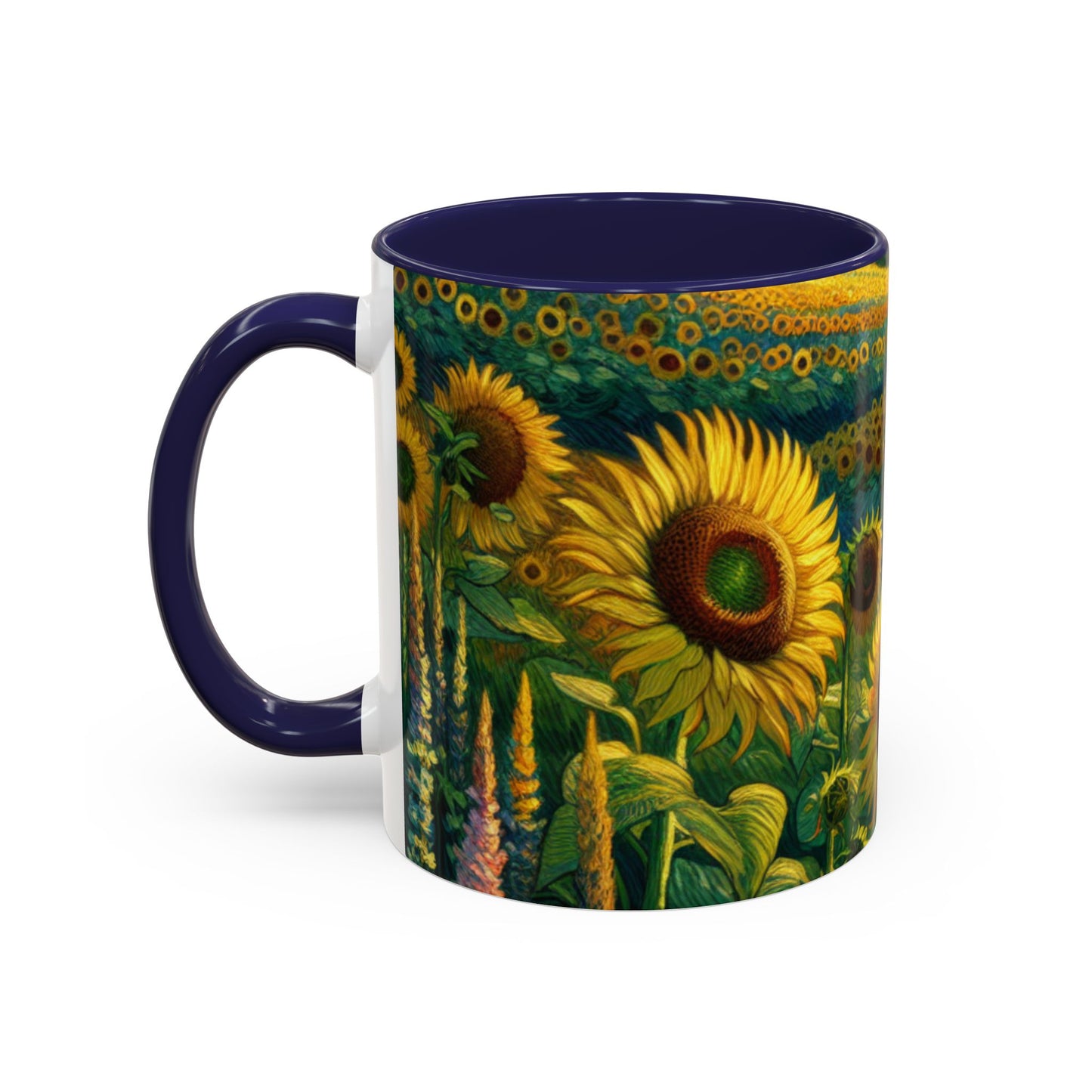 Sunset Serenade Sunflower Tapestry - Mugs