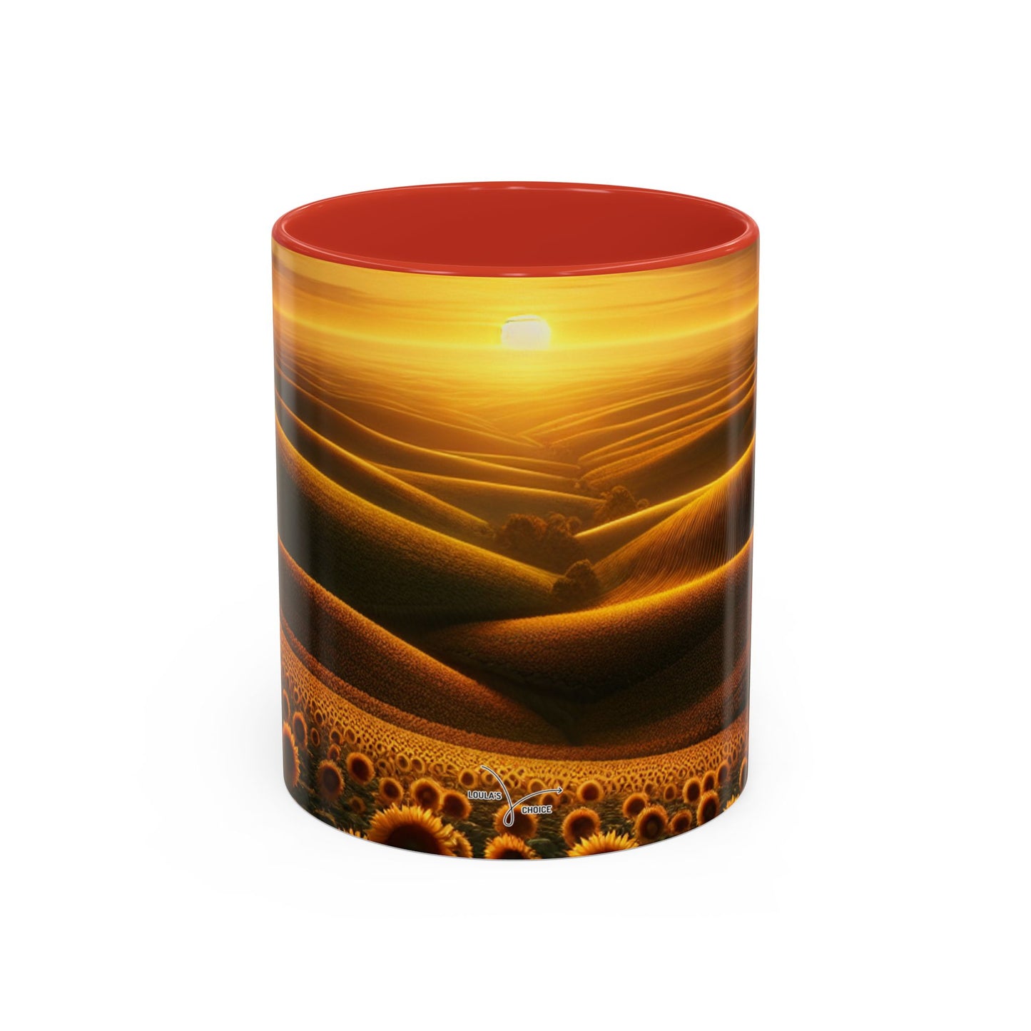 Amber Waves and Sunflower Blaze Sunrise - Mugs