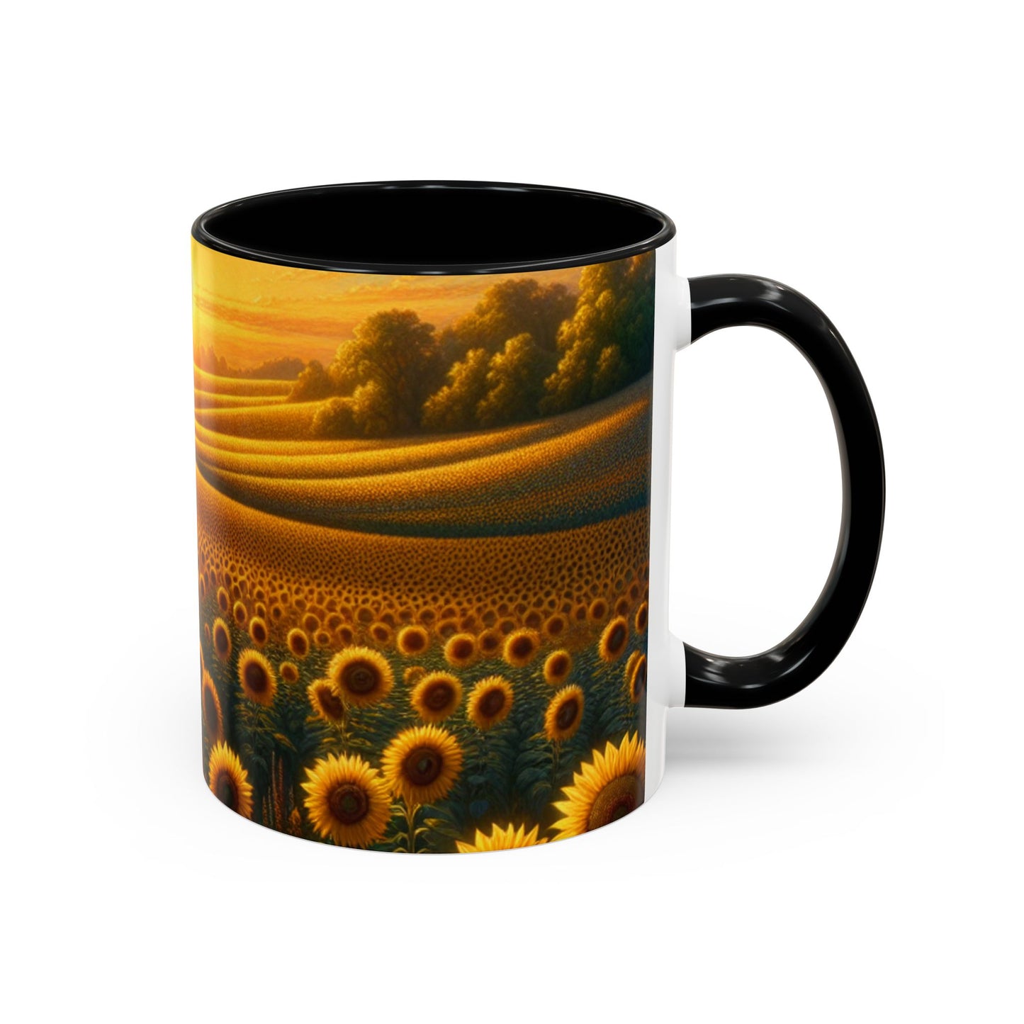 Sunset Sunflower Serenade Pattern - Mugs