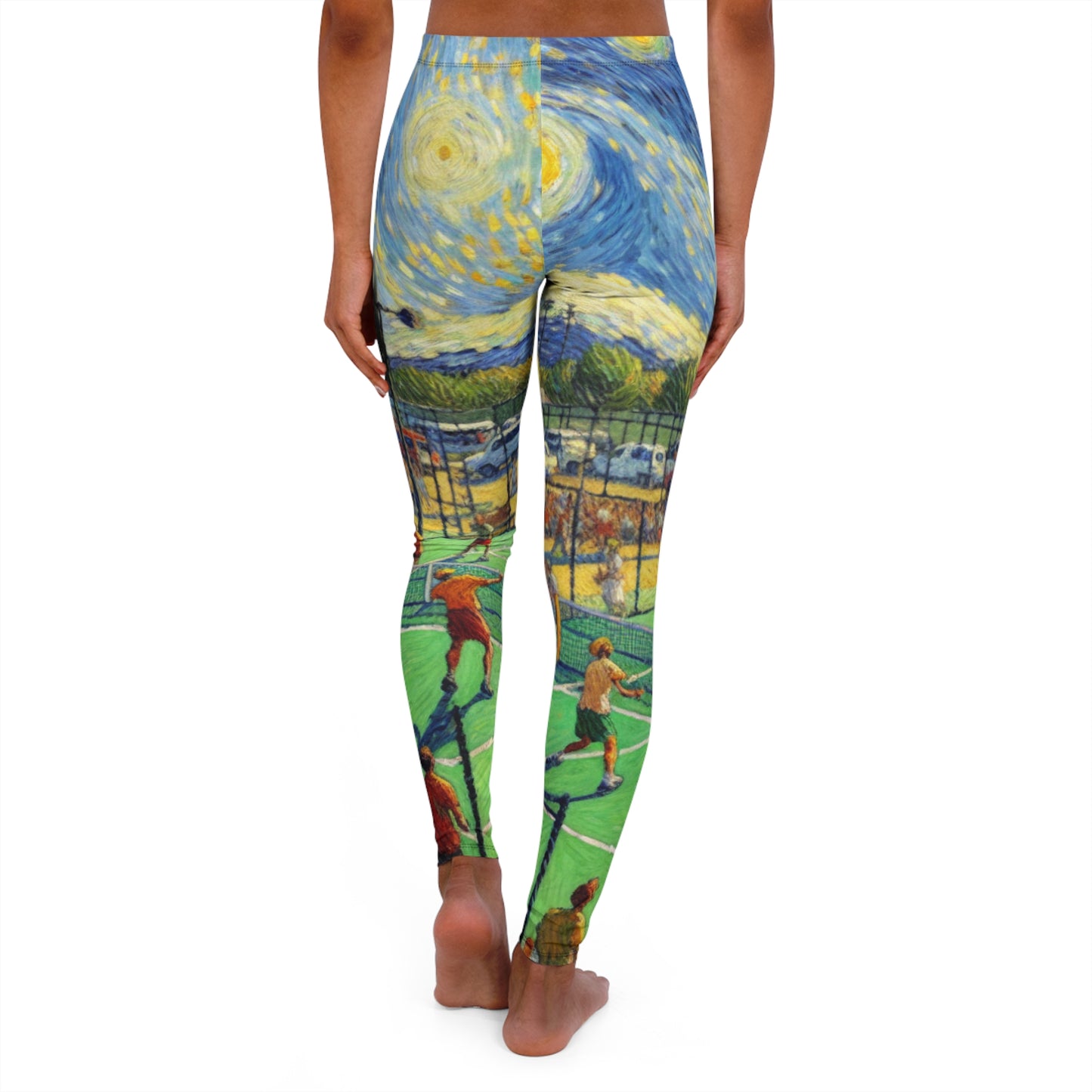 Starry Pickleball Dreamscape Pattern - Leggings