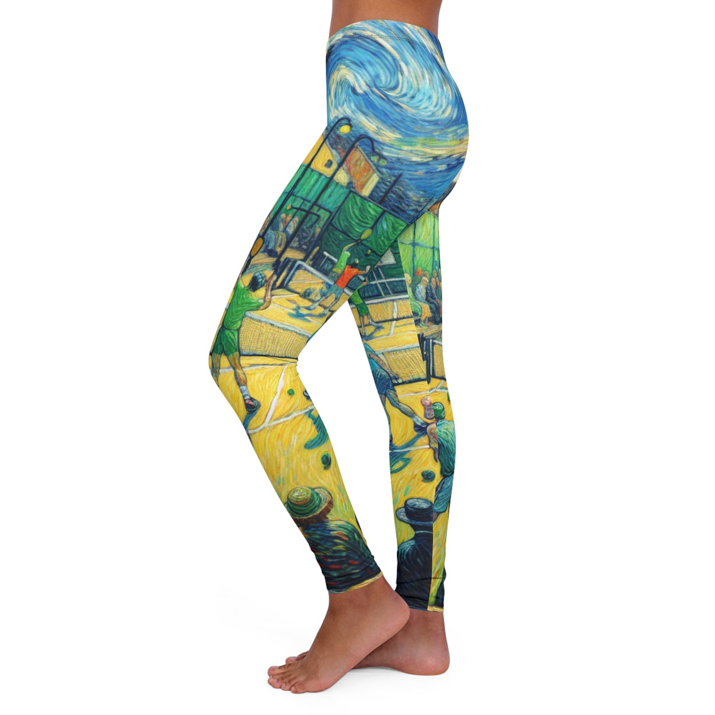 Starry Night Pickleball Match - Leggings