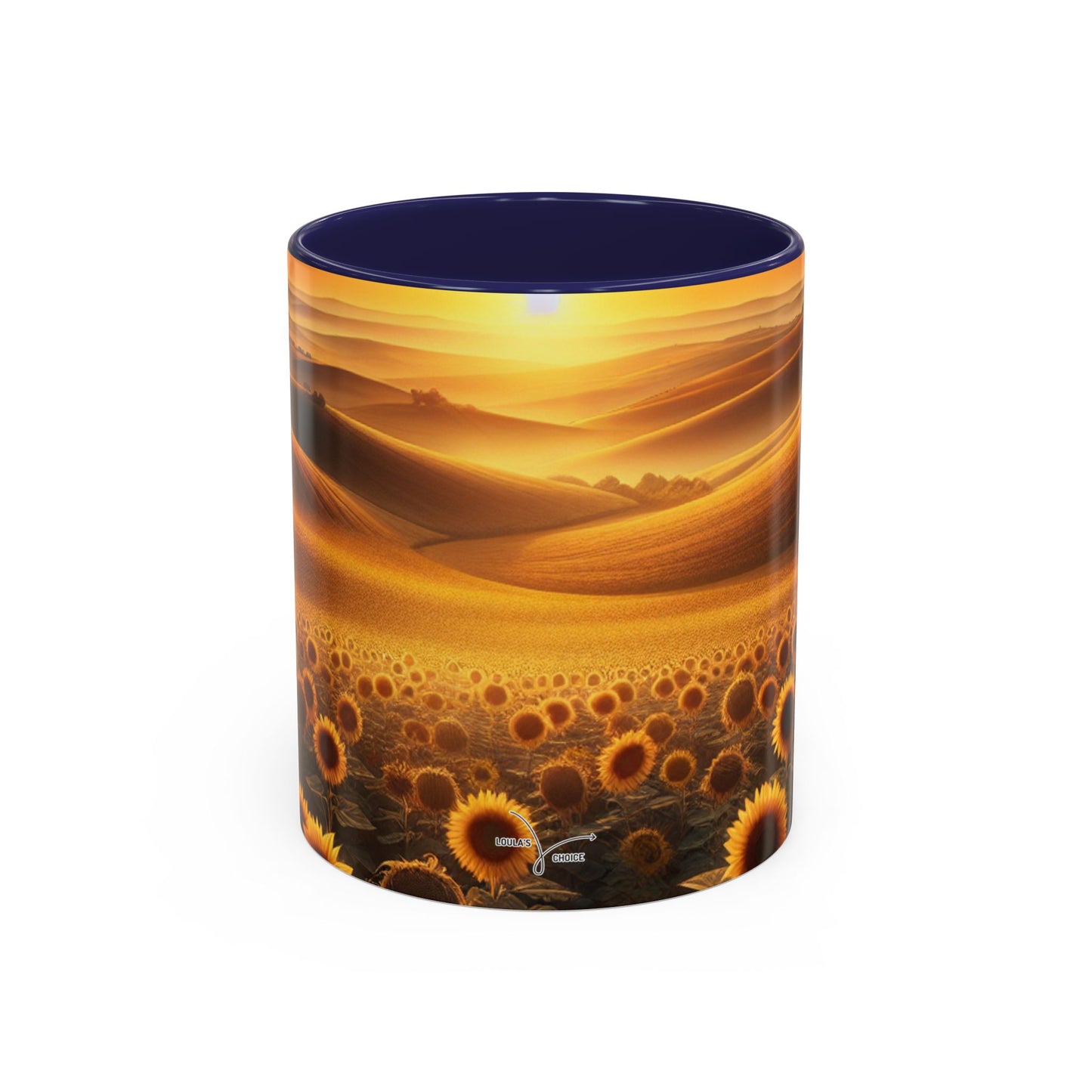 Amber Radiance Sunflower Fields - Mugs