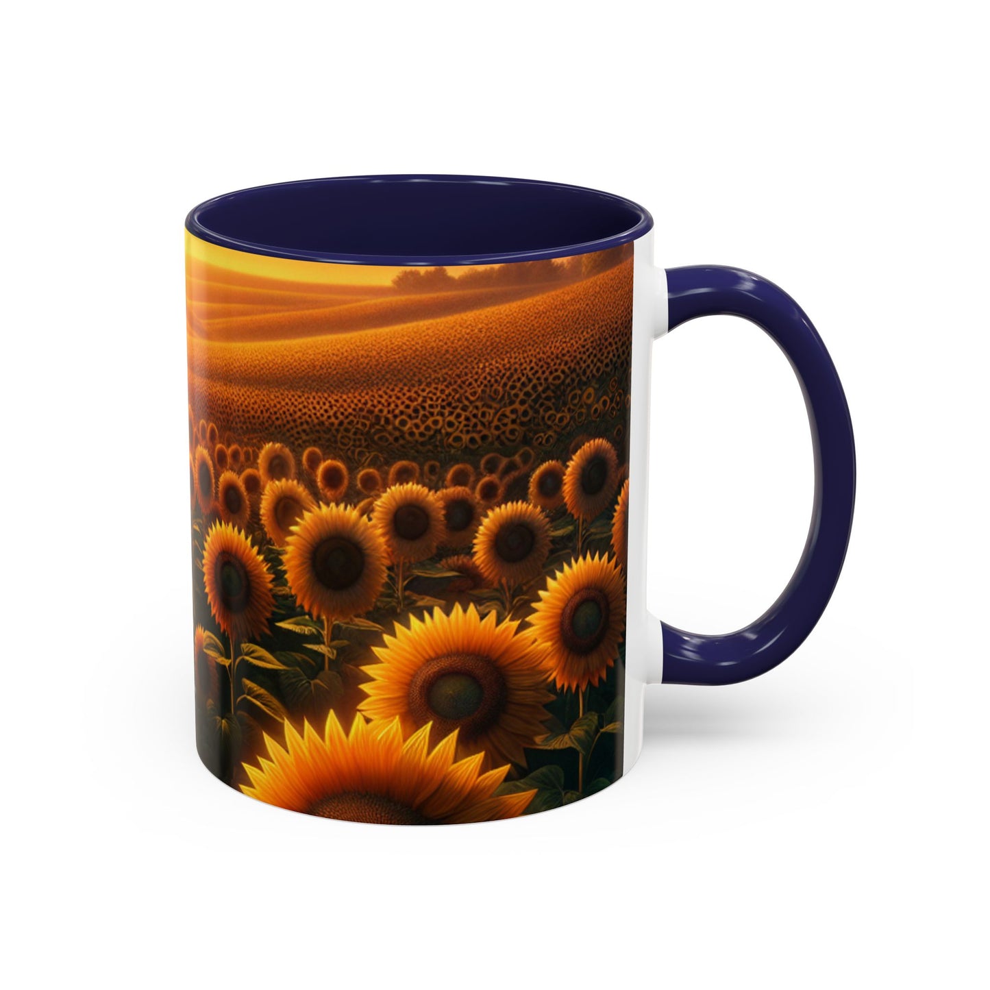 Amber Horizons Sunflower Field - Mugs