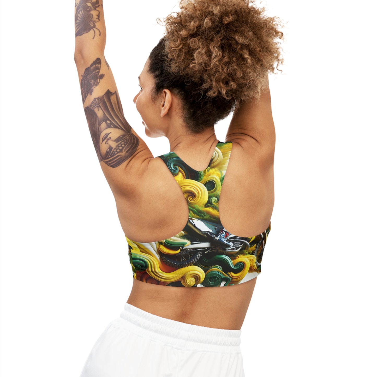 Moto Swirl Fantasy - Sports Bra