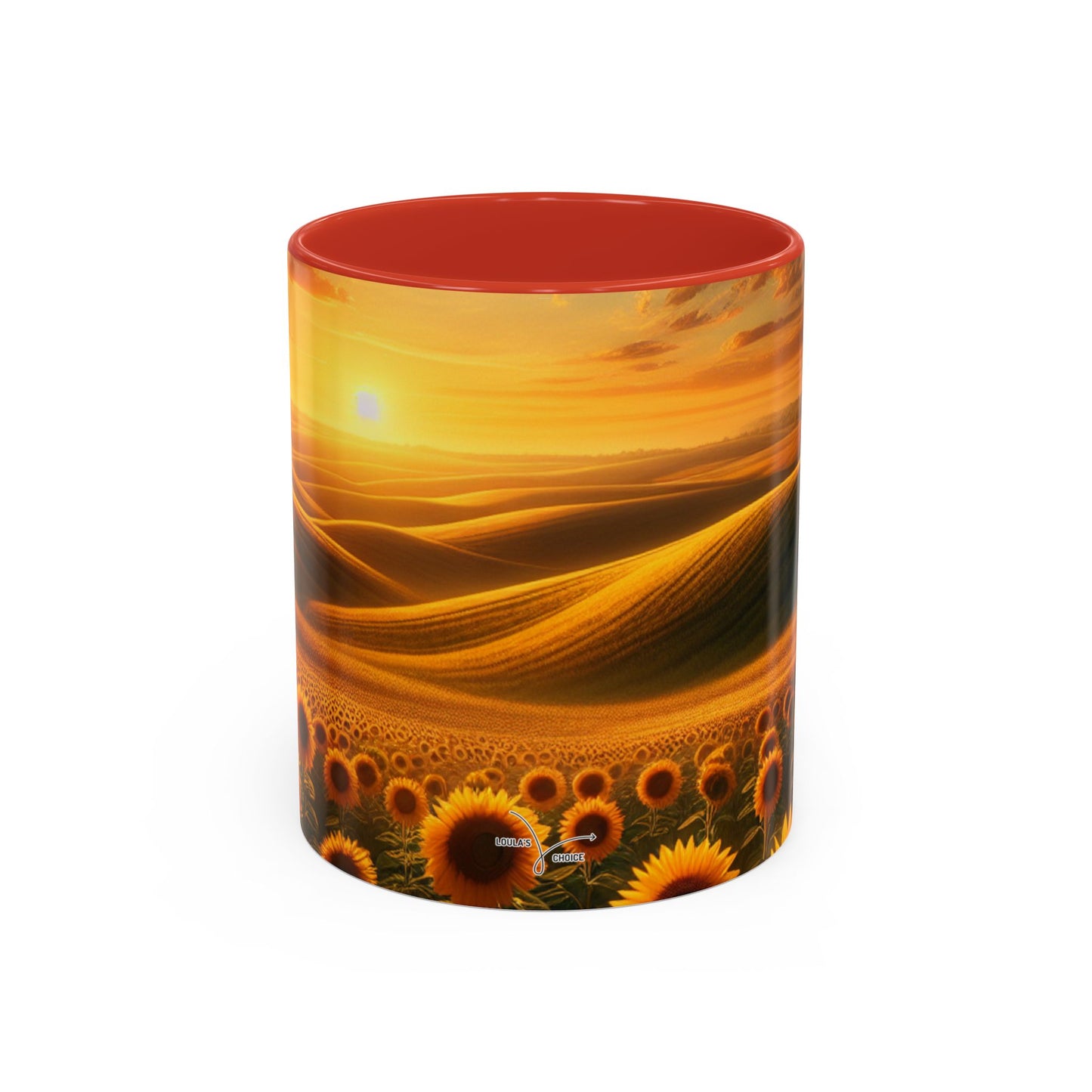 Amber Radiance Sunflower Fields - Mugs