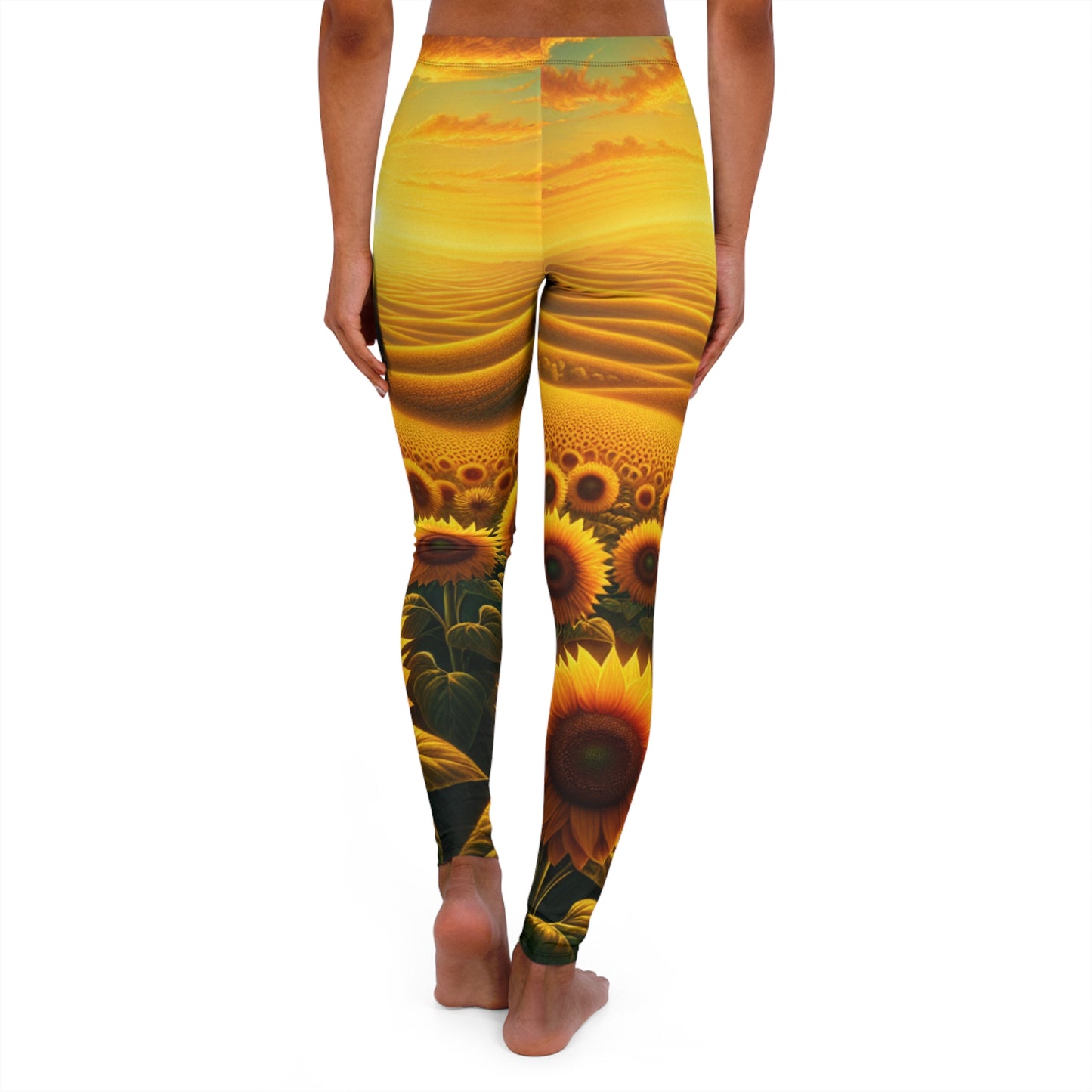 Amber Waves of Bloom - Leggings