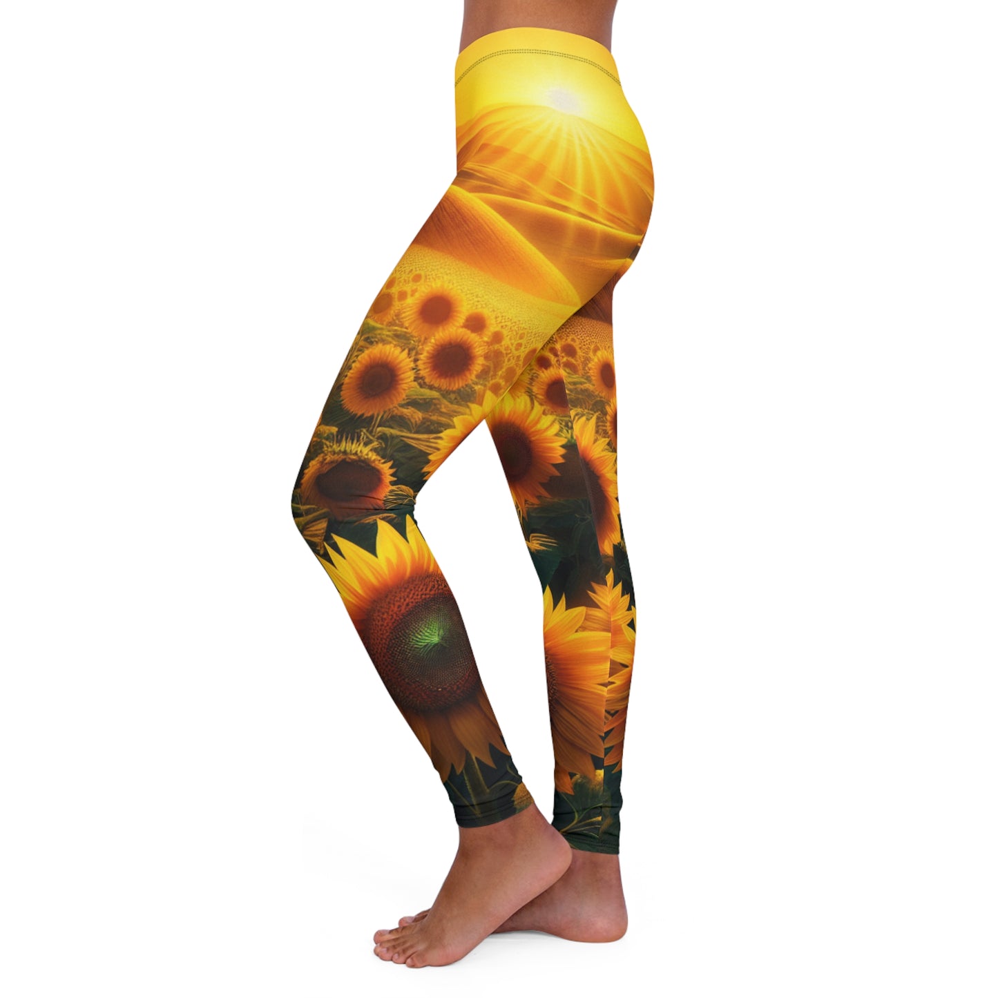 Amber Waves Sunflower Splendor - Leggings