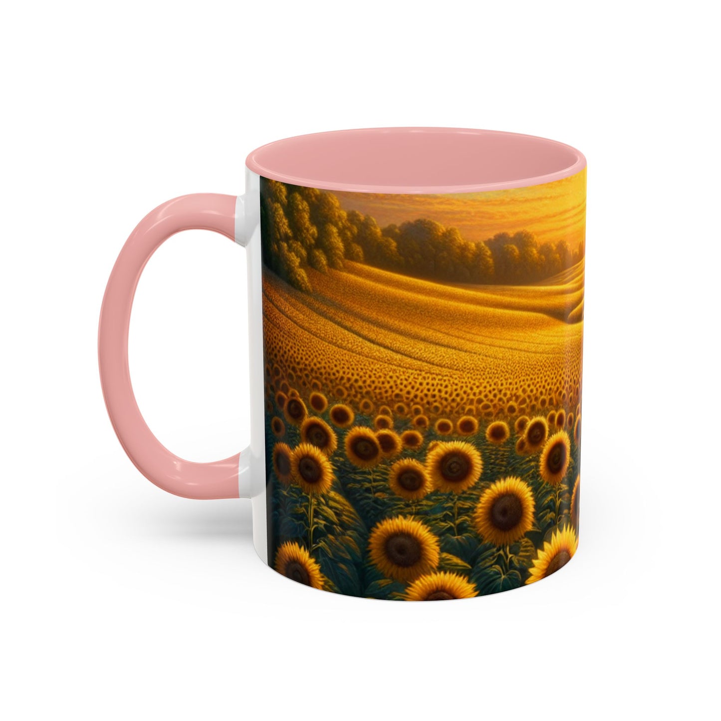 Sunset Sunflower Serenade Pattern - Mugs