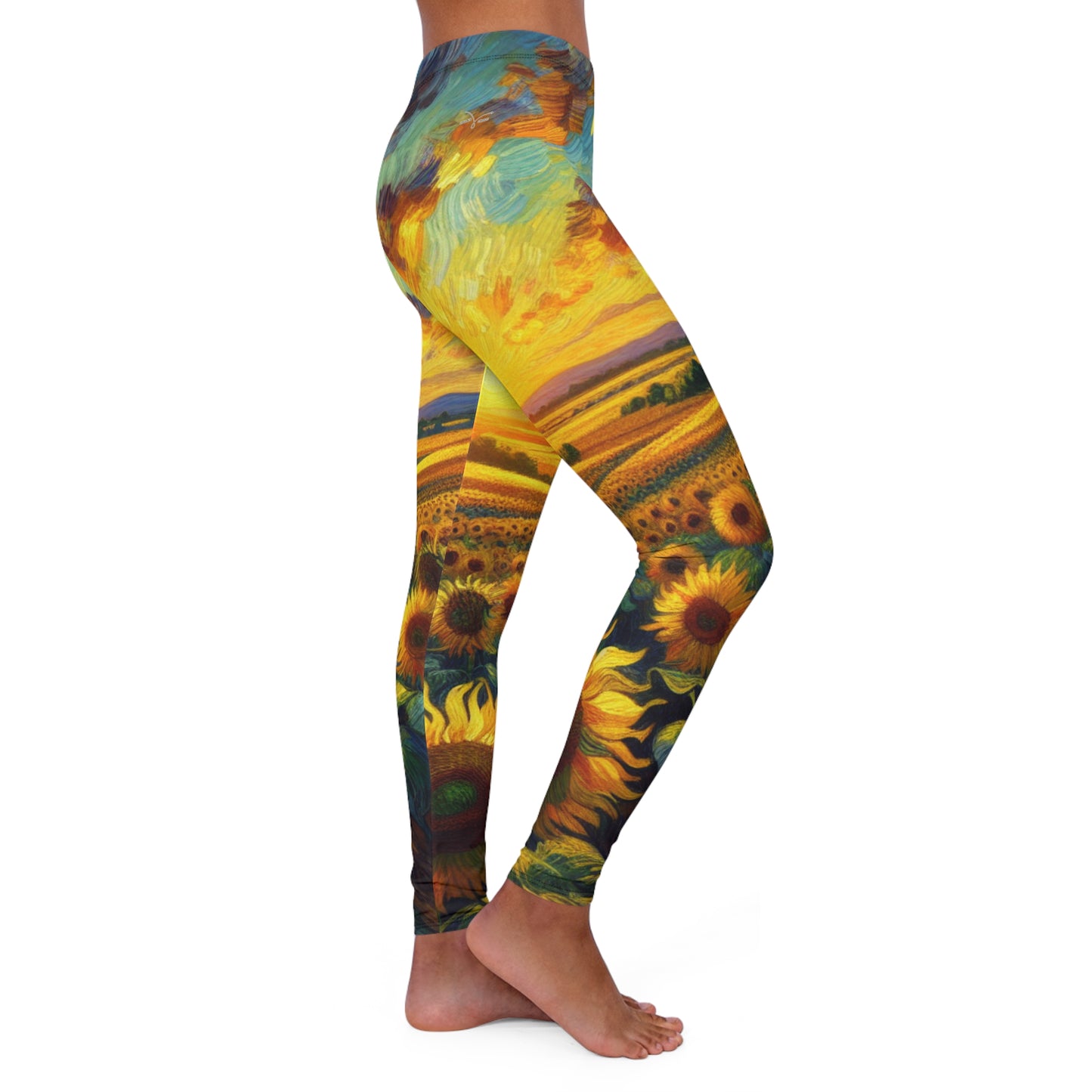Sunflower Whirlwind Bliss - Leggings