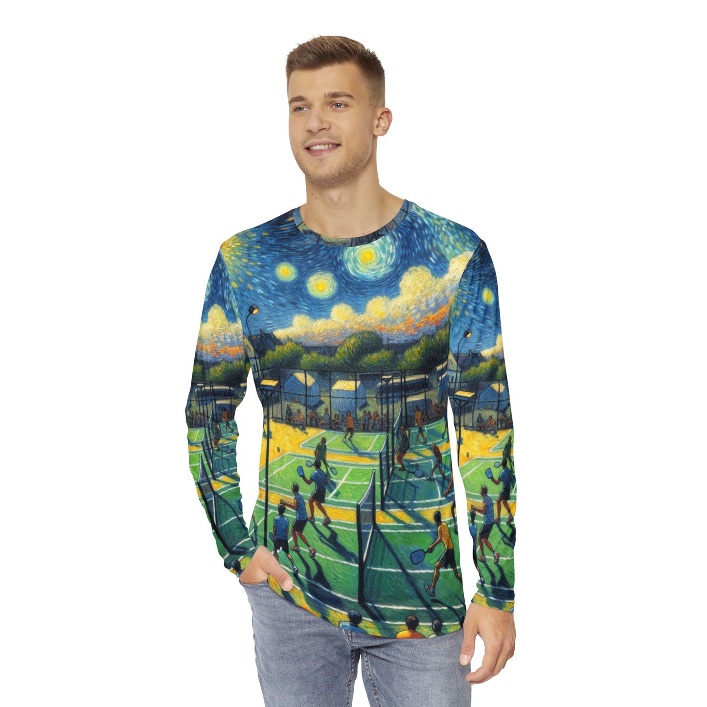 Starry Pickleball Night Cascade - Tee
