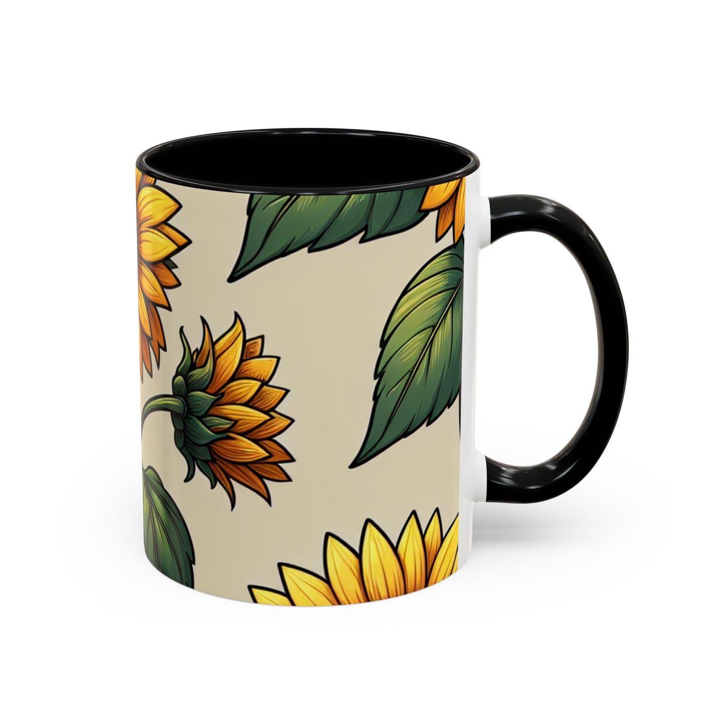Sunlit Sunflower Serenade - Mugs