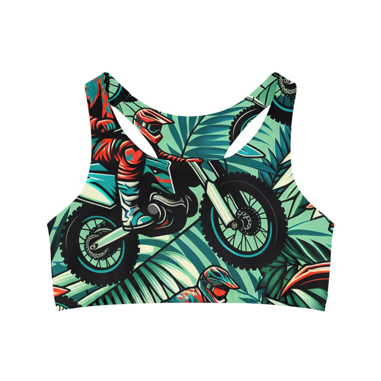 Tropical Moto Mayhem - Sports Bra