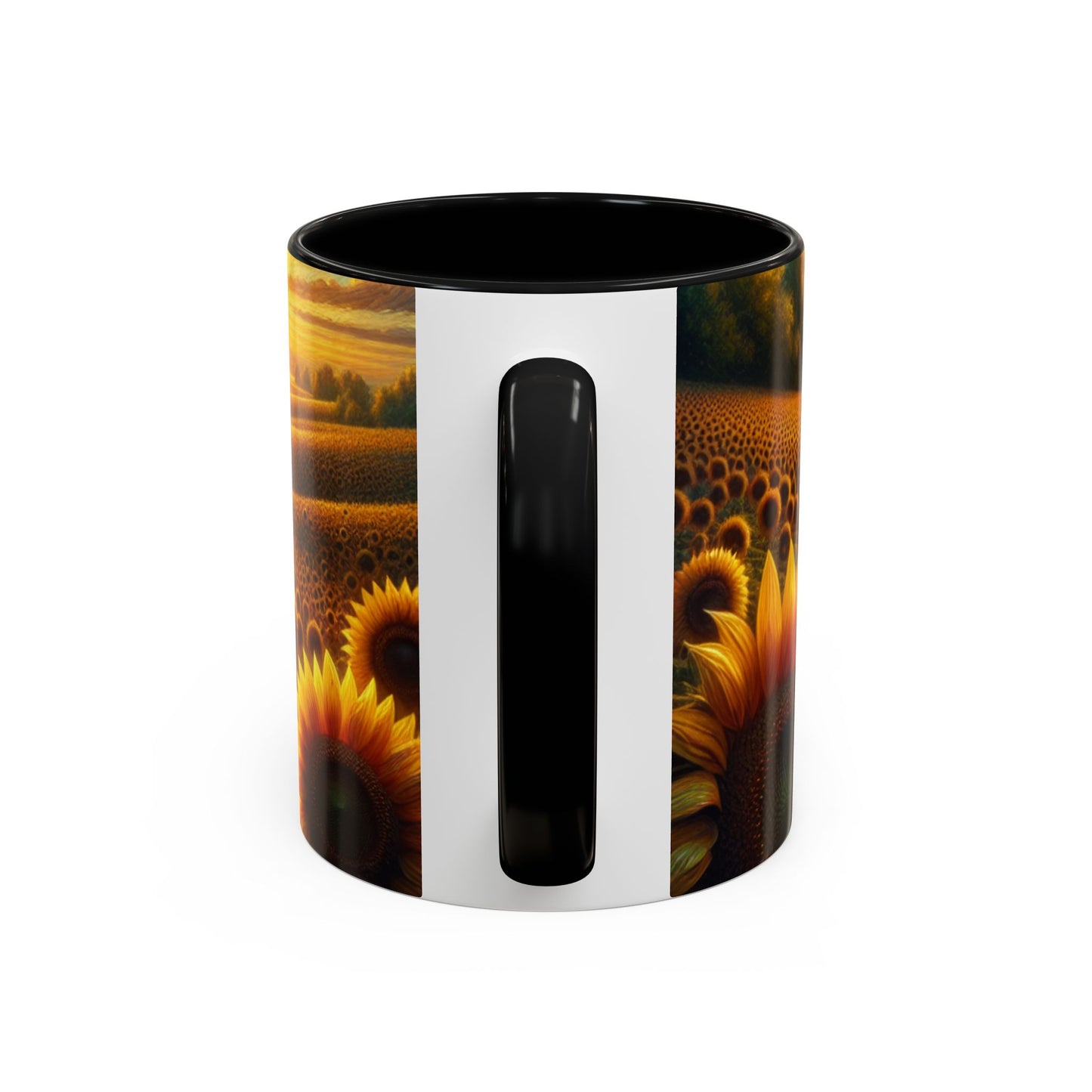 Sunset Serenade in the Sunflower Valley - Mugs