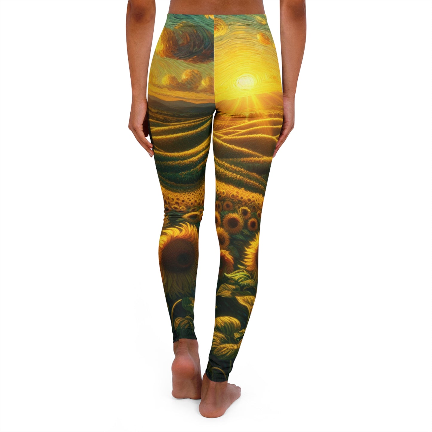 Sunrise Helianthus Waves - Leggings