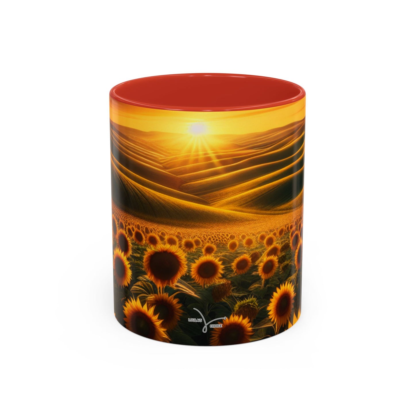 Sunrise Serenade in Sunflower Valleys - Mugs