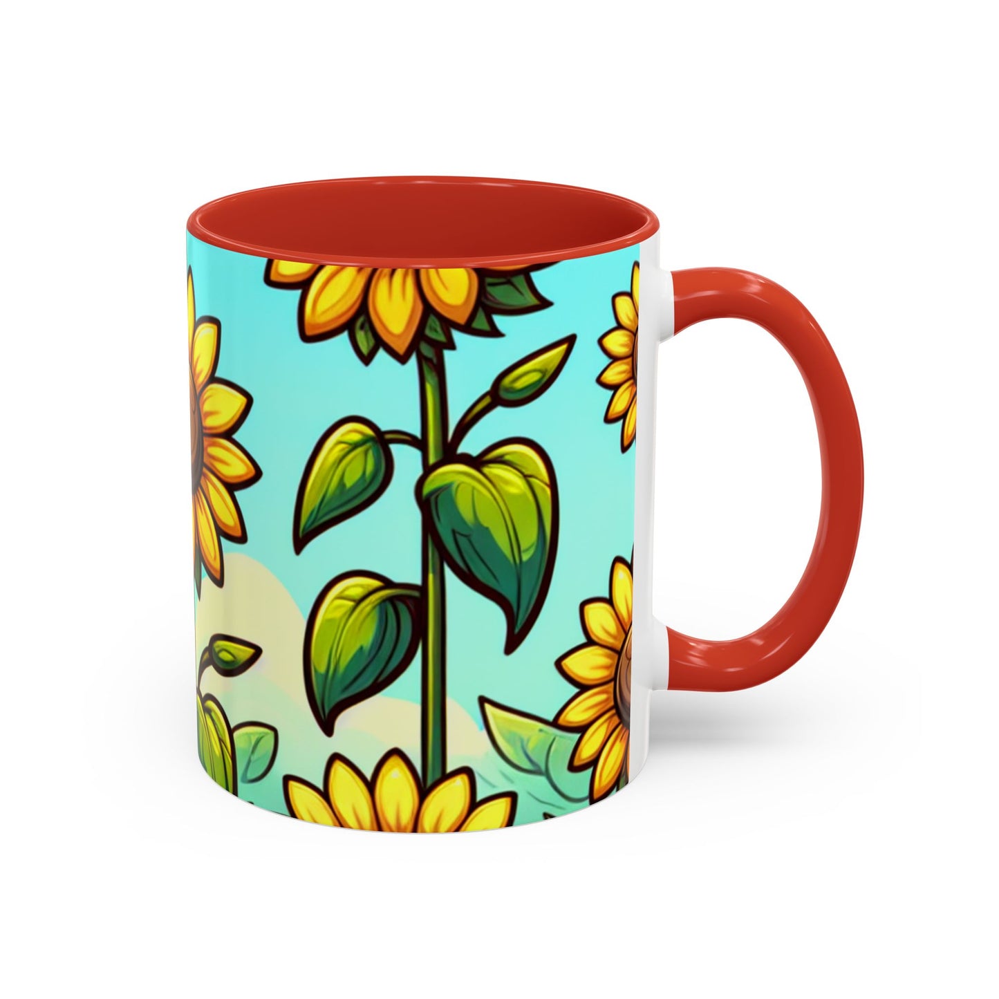 Sunshine Serenade Sunflower Array - Mugs