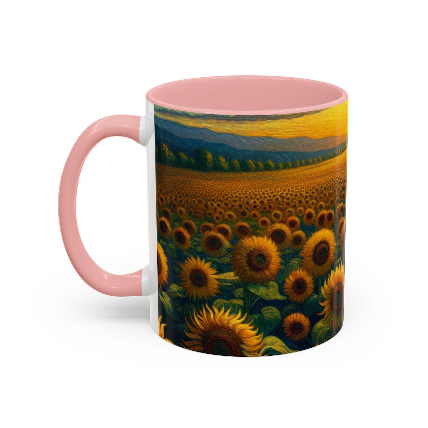 Sunset Sonata Sunflower Field - Mugs