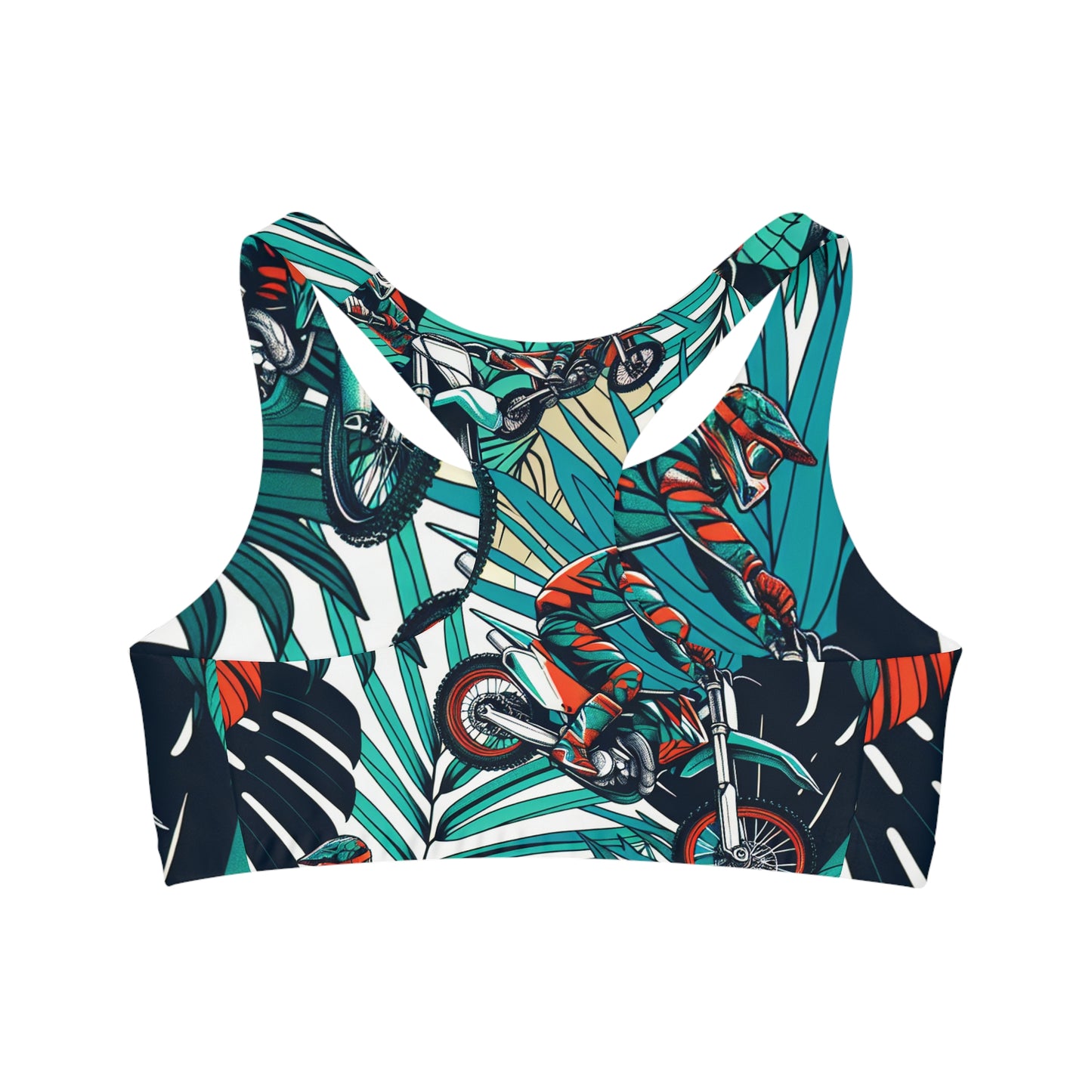 Tropical Trailblazers MotoX Escape Pattern - Sports Bra
