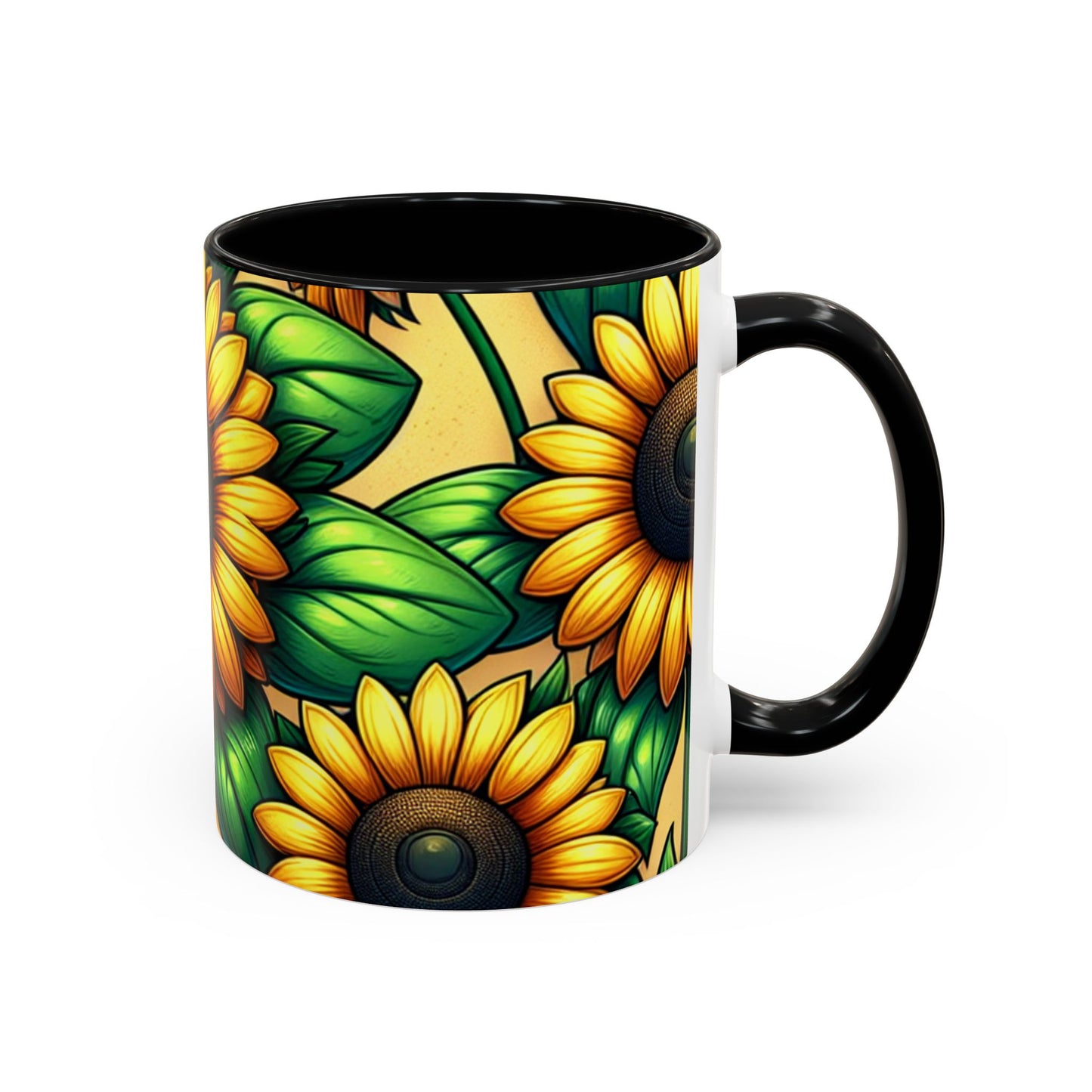 Golden Helianthus Harmony - Mugs