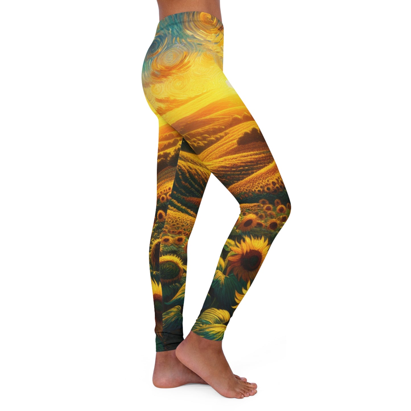 Sunflower Whirlwind Symphony - Leggings
