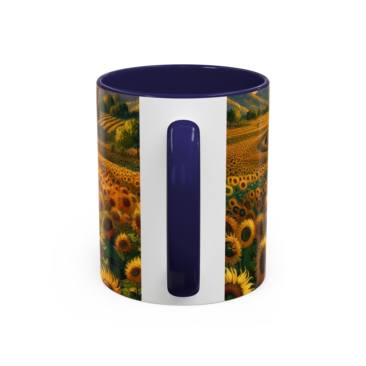 Sun-drenched Van Gogh-inspired Sunflower Spiral - Mugs