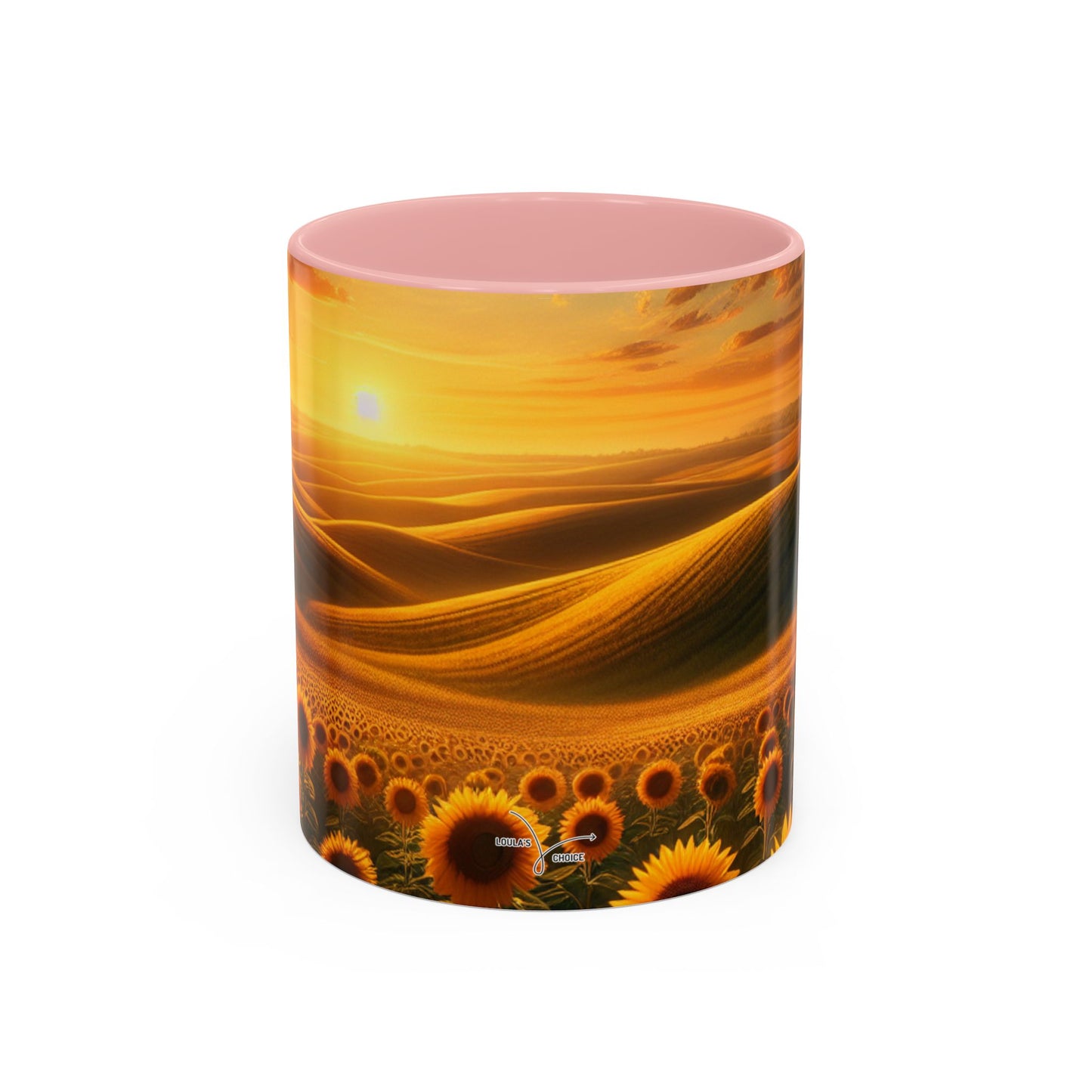 Amber Radiance Sunflower Fields - Mugs