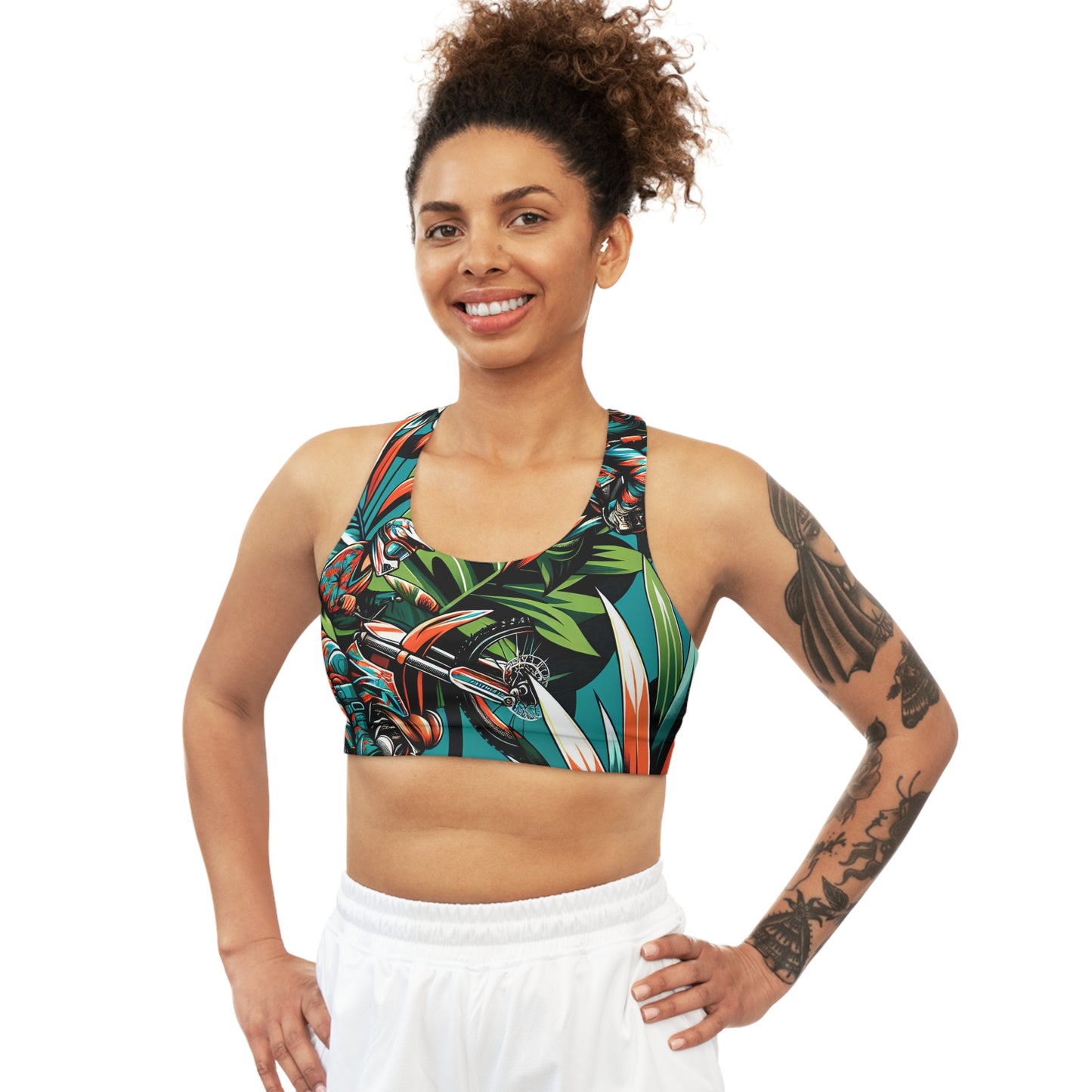 Tropical Moto Surge - Sports Bra