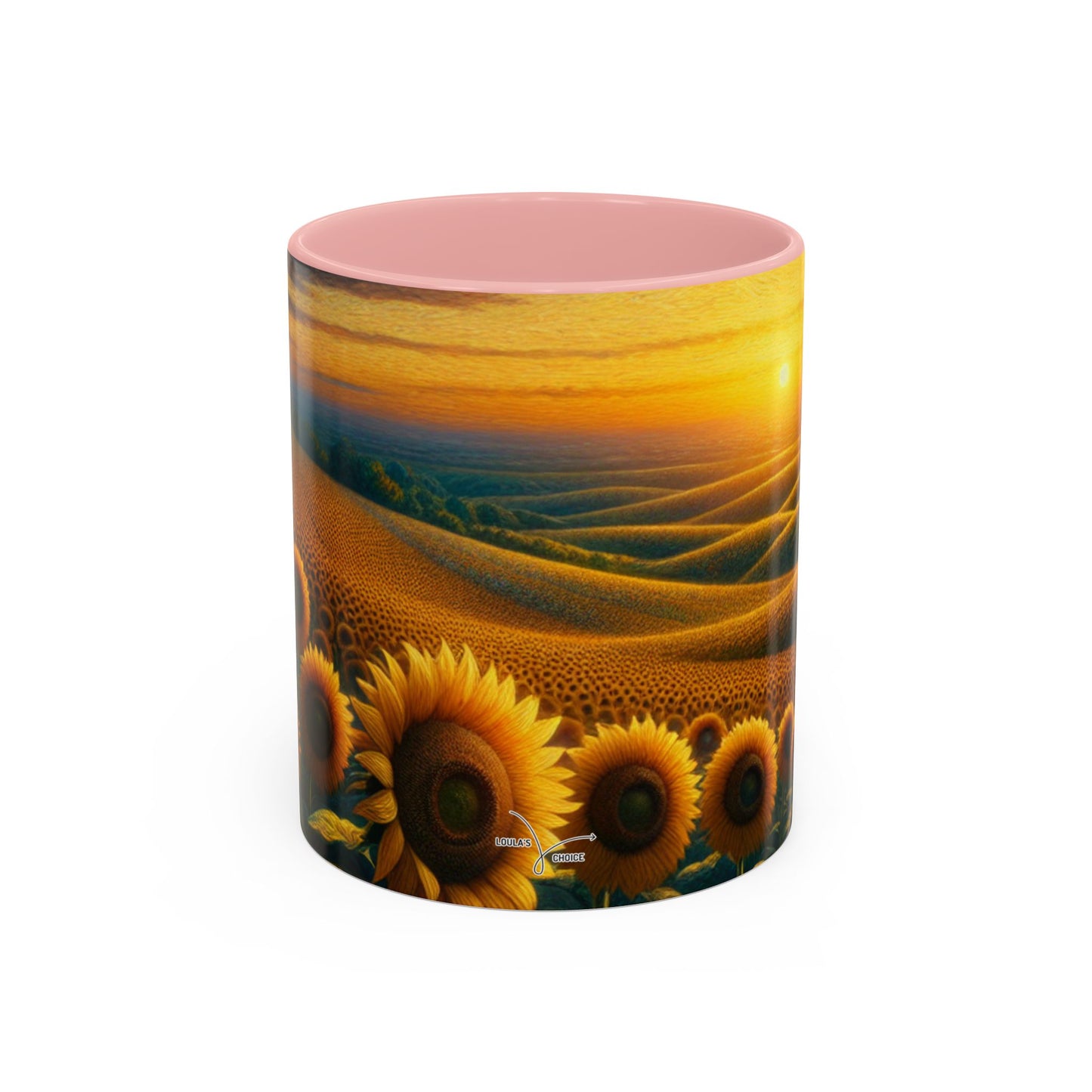 Sunset Serenade in the Sunflower Fields - Mugs
